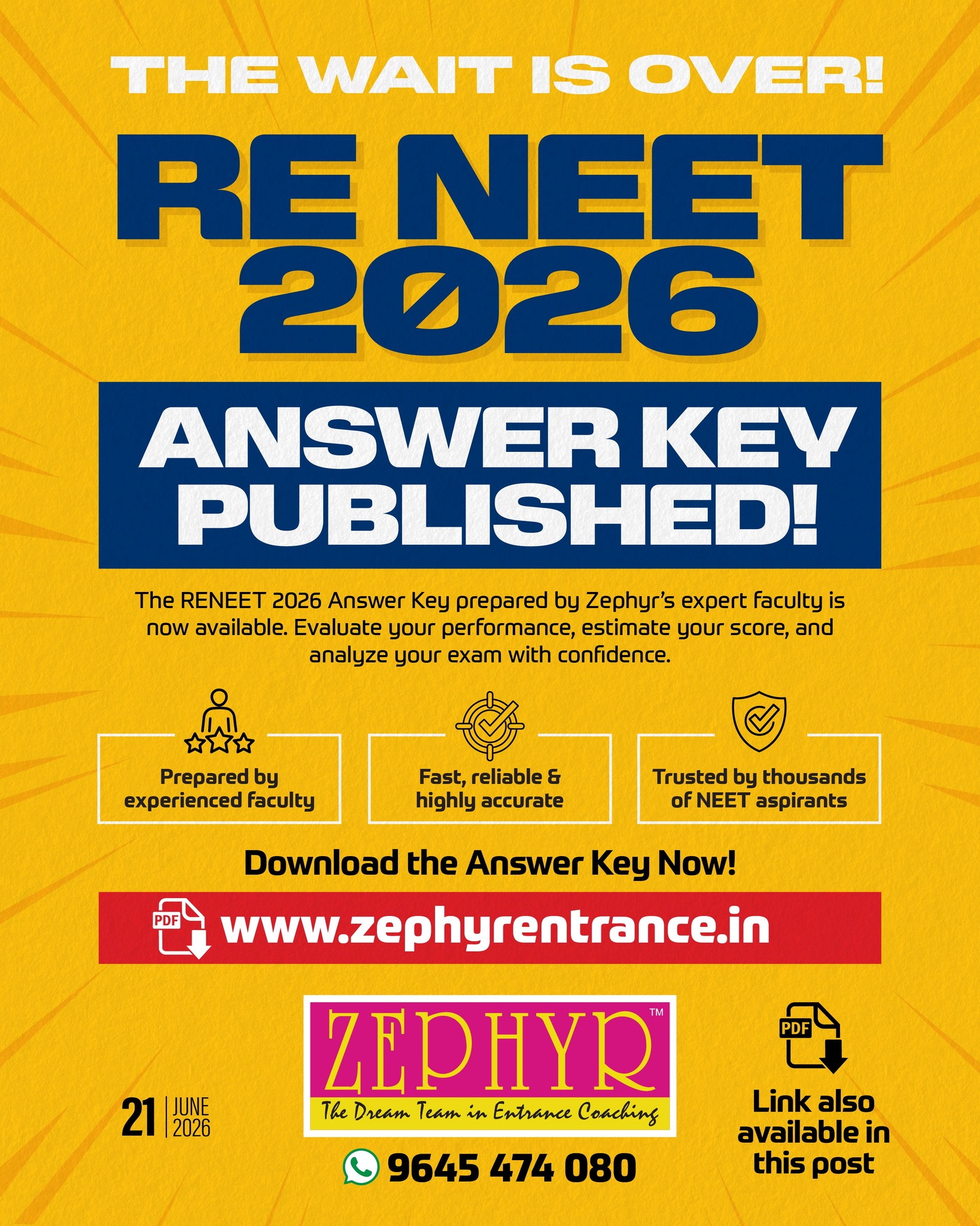 Zephyr Entrance Coaching Centre Facebook ad