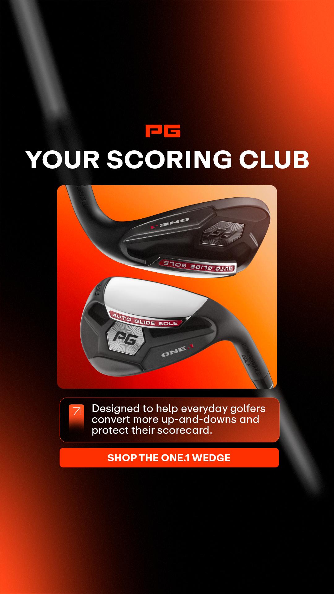 Performance Golf Facebook ad