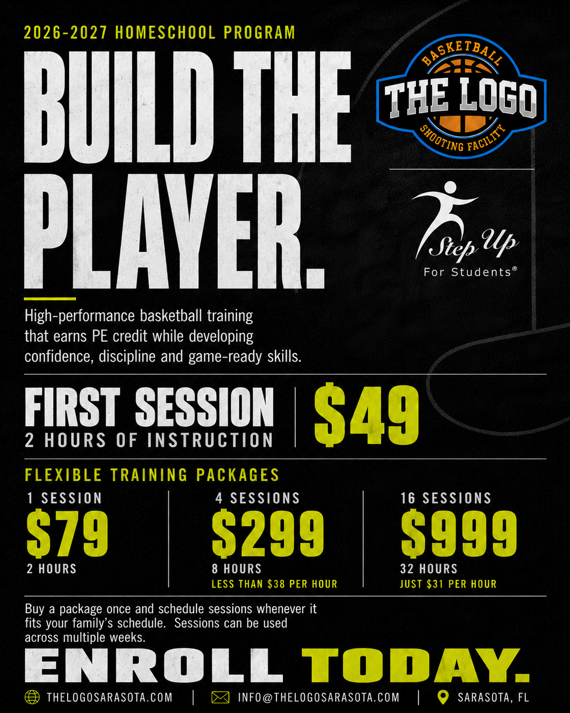 The Logo Basketball Shooting Facility Facebook ad