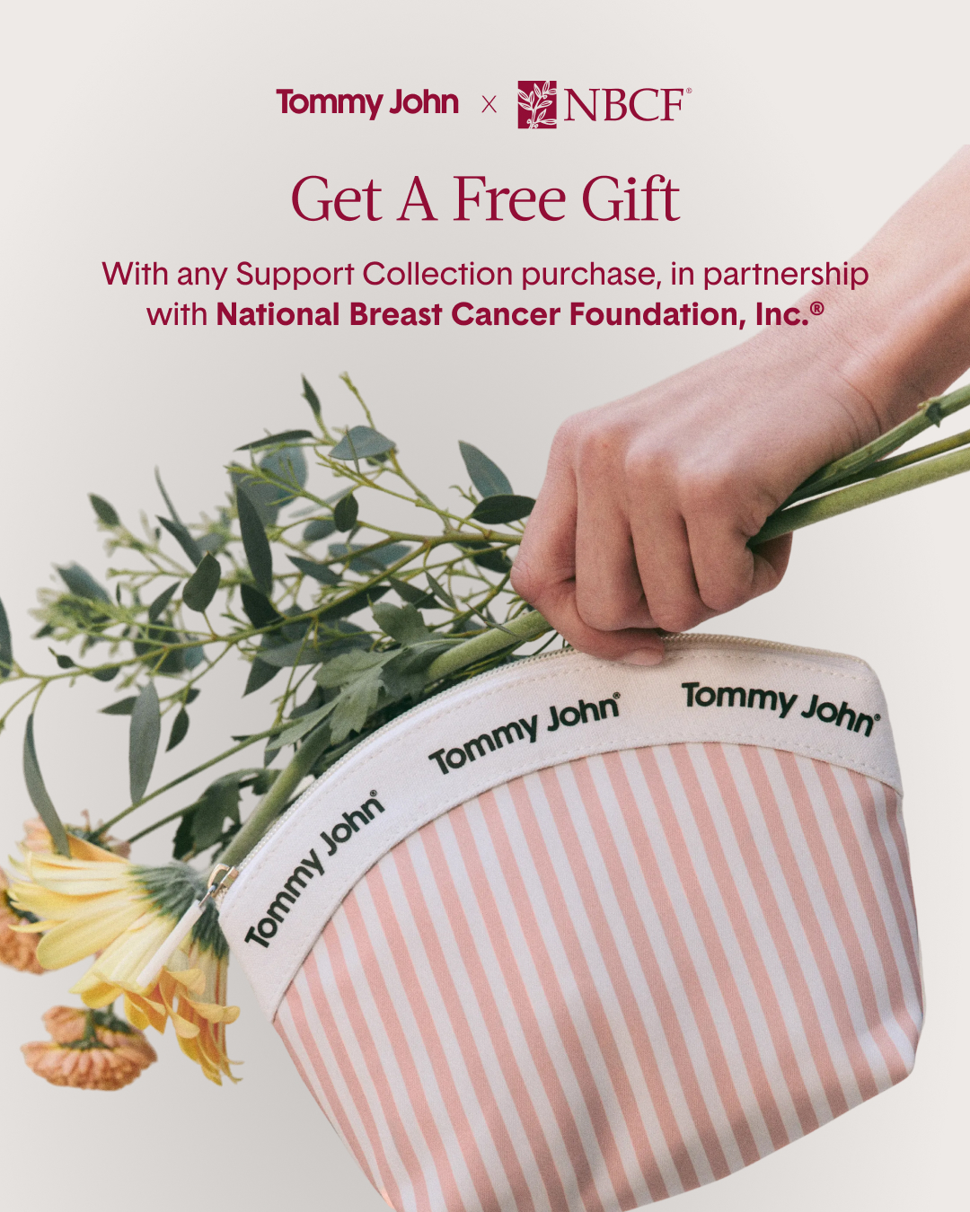 Tommy John Facebook ad: Breast Cancer Awareness Month