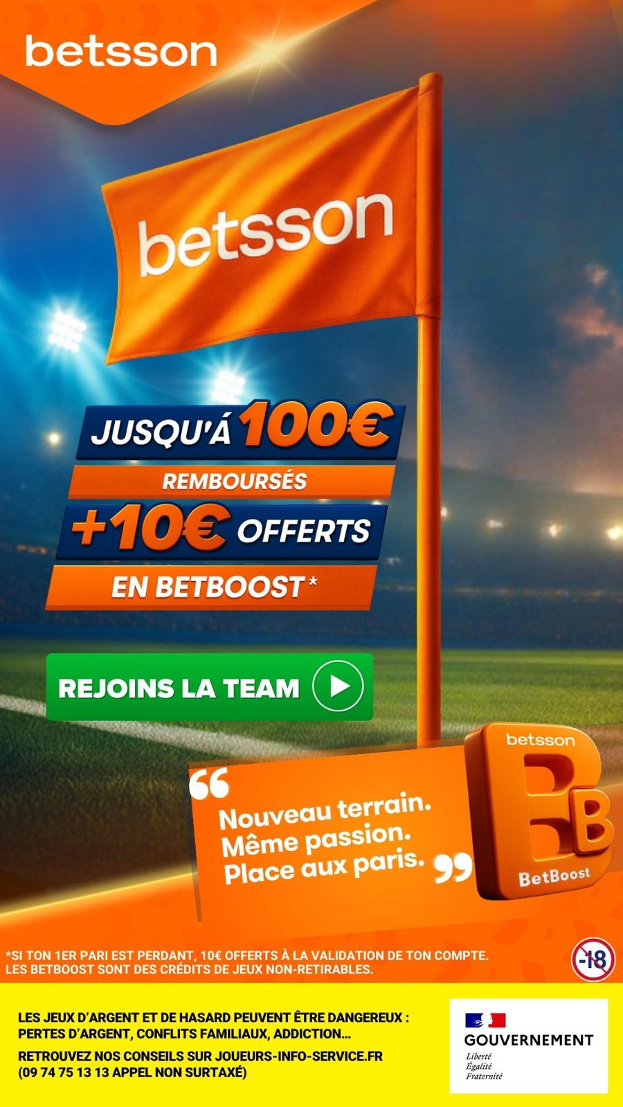 Betsson France Facebook ad
