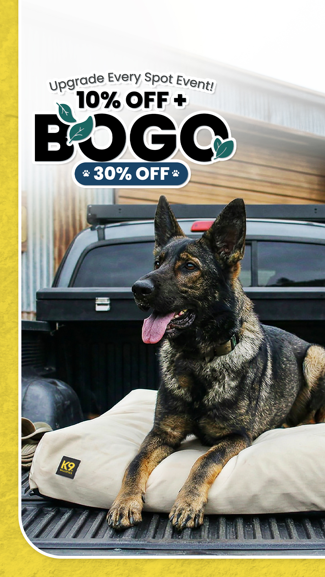 K9 Ballistics Dog Beds Facebook ad