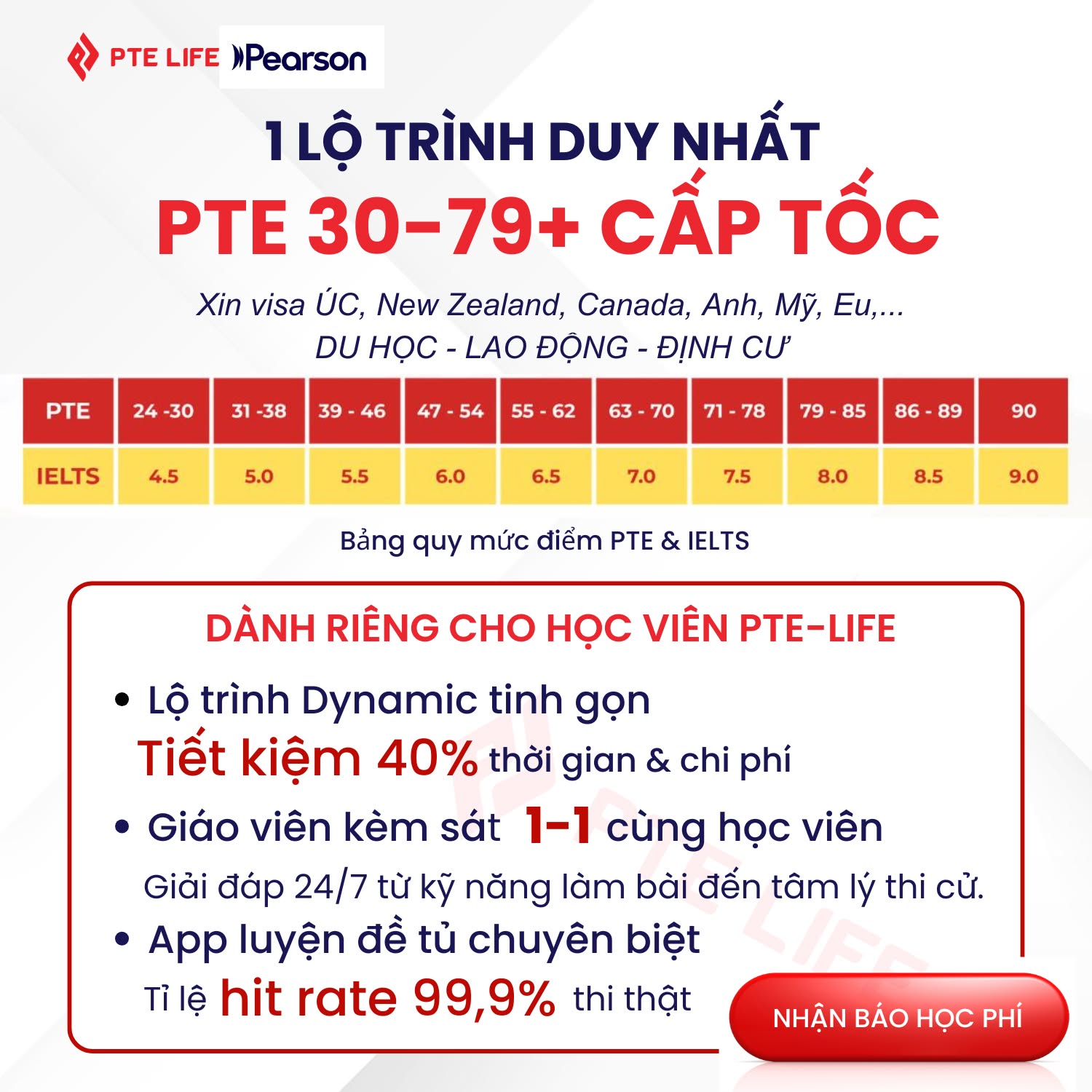 PTE Life - Bứt phá PTE 30 - 79+ Facebook ad