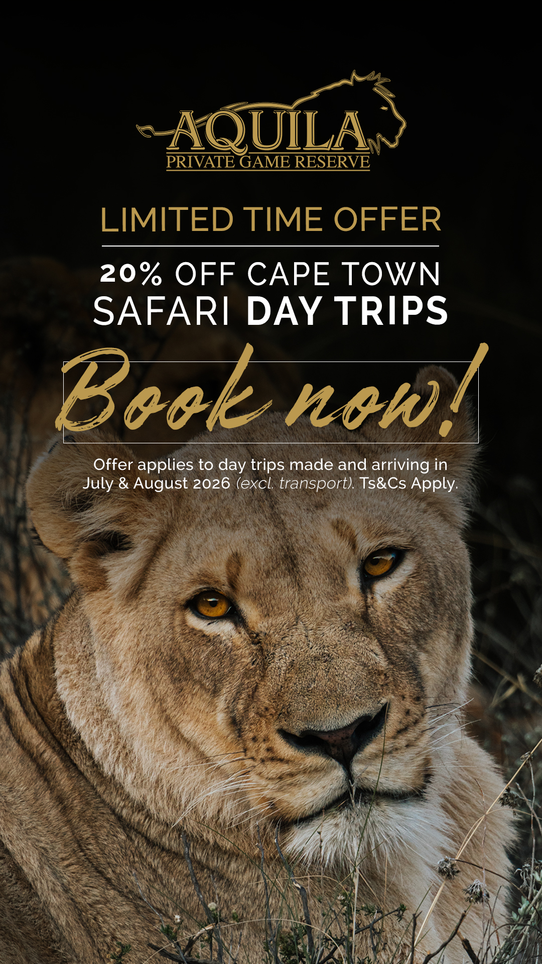 Aquila Private Game Reserve Facebook ad