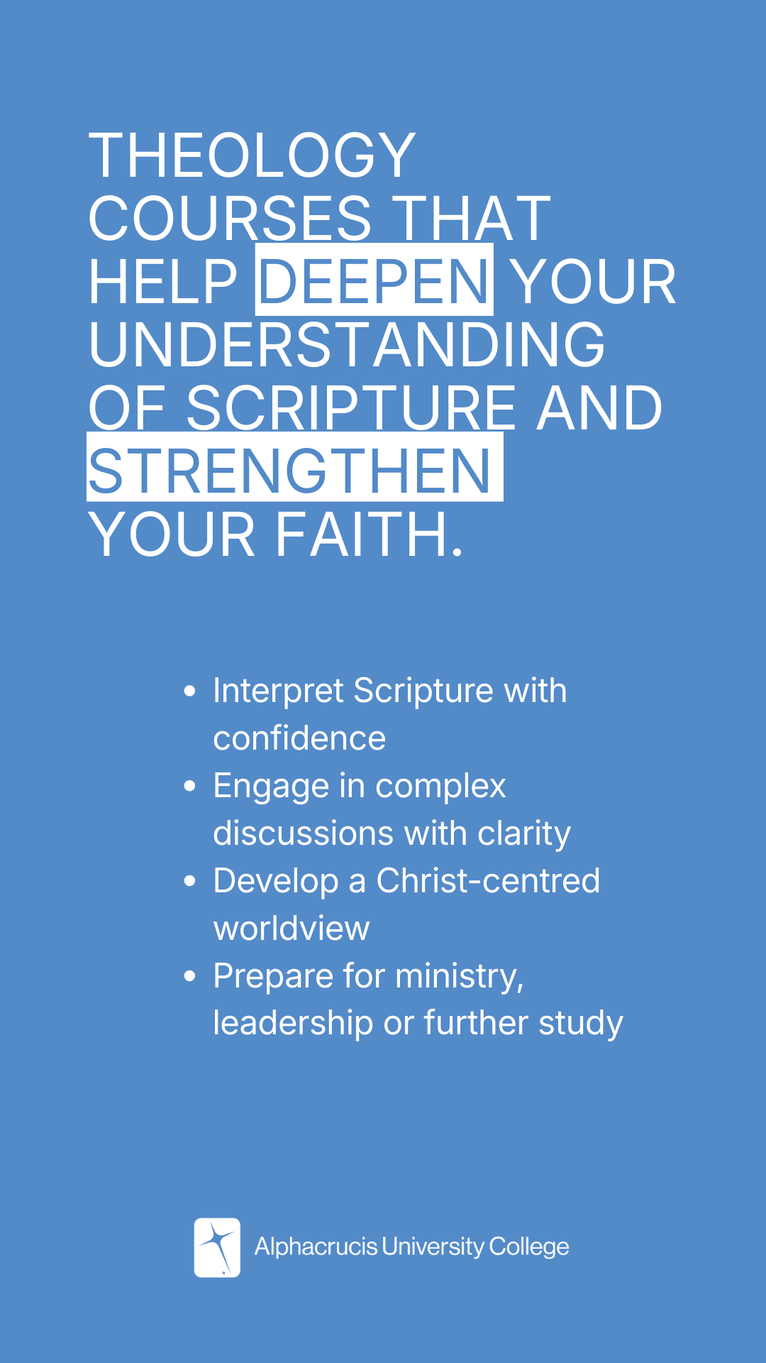 Alphacrucis University College Facebook ad from Jul 6, 2026