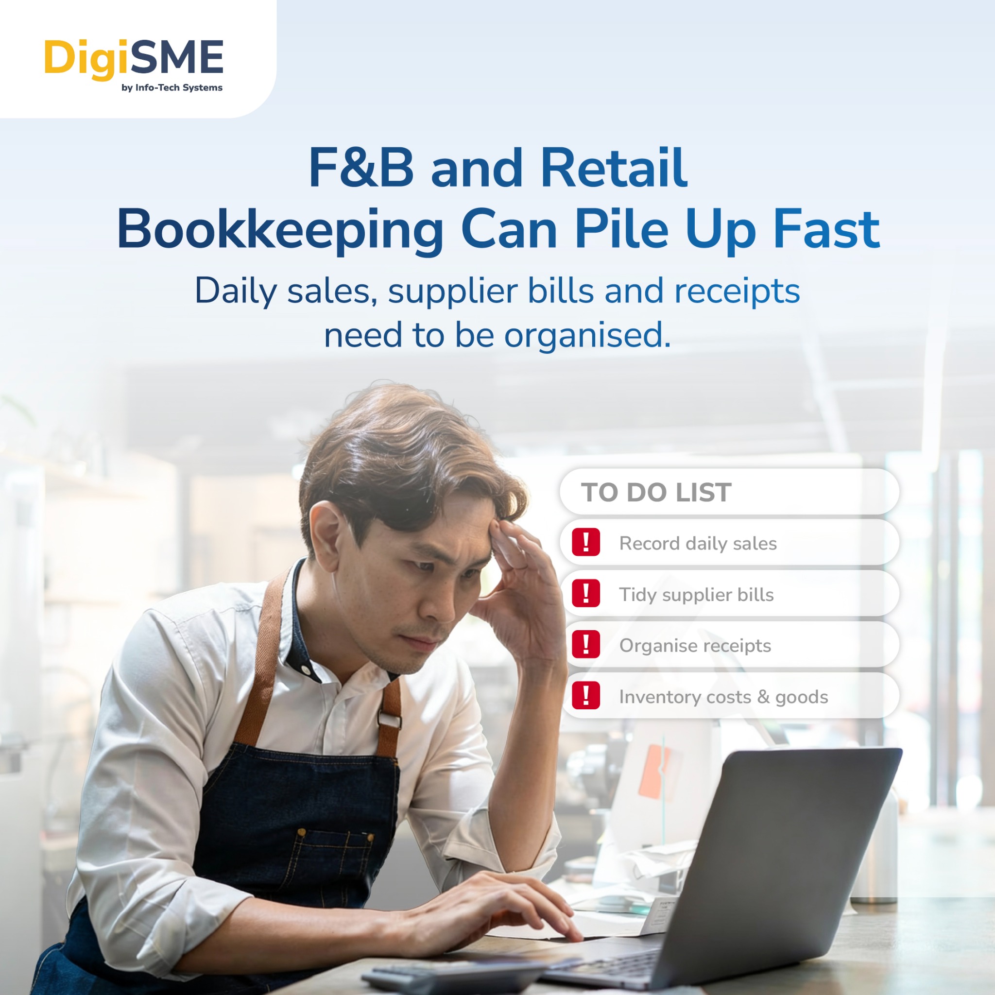 DIGISME SINGAPORE Facebook ad: Running an F&B or retail business is already…