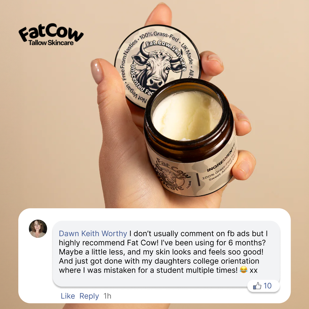 Fat Cow Skincare Facebook ad