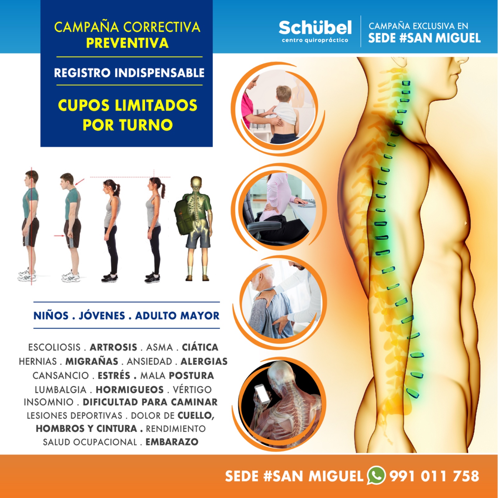Schübel Centro Quiropráctico Facebook ad