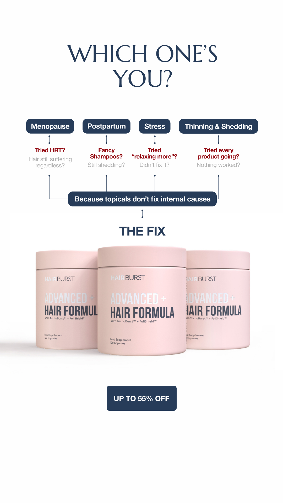 Hairburst Facebook ad
