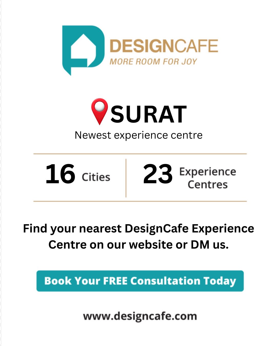 DesignCafe Facebook ad