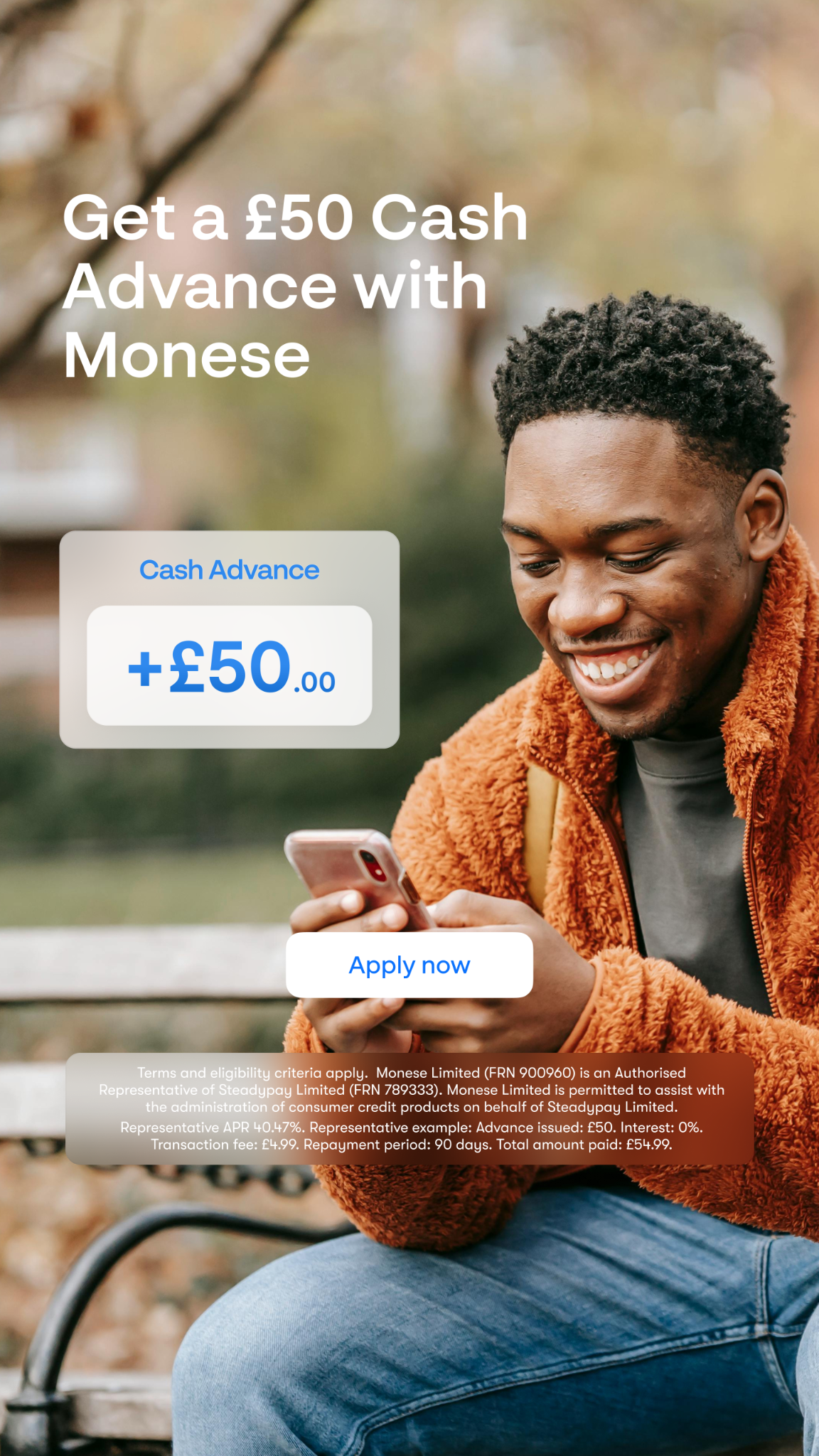 Monese Facebook ad