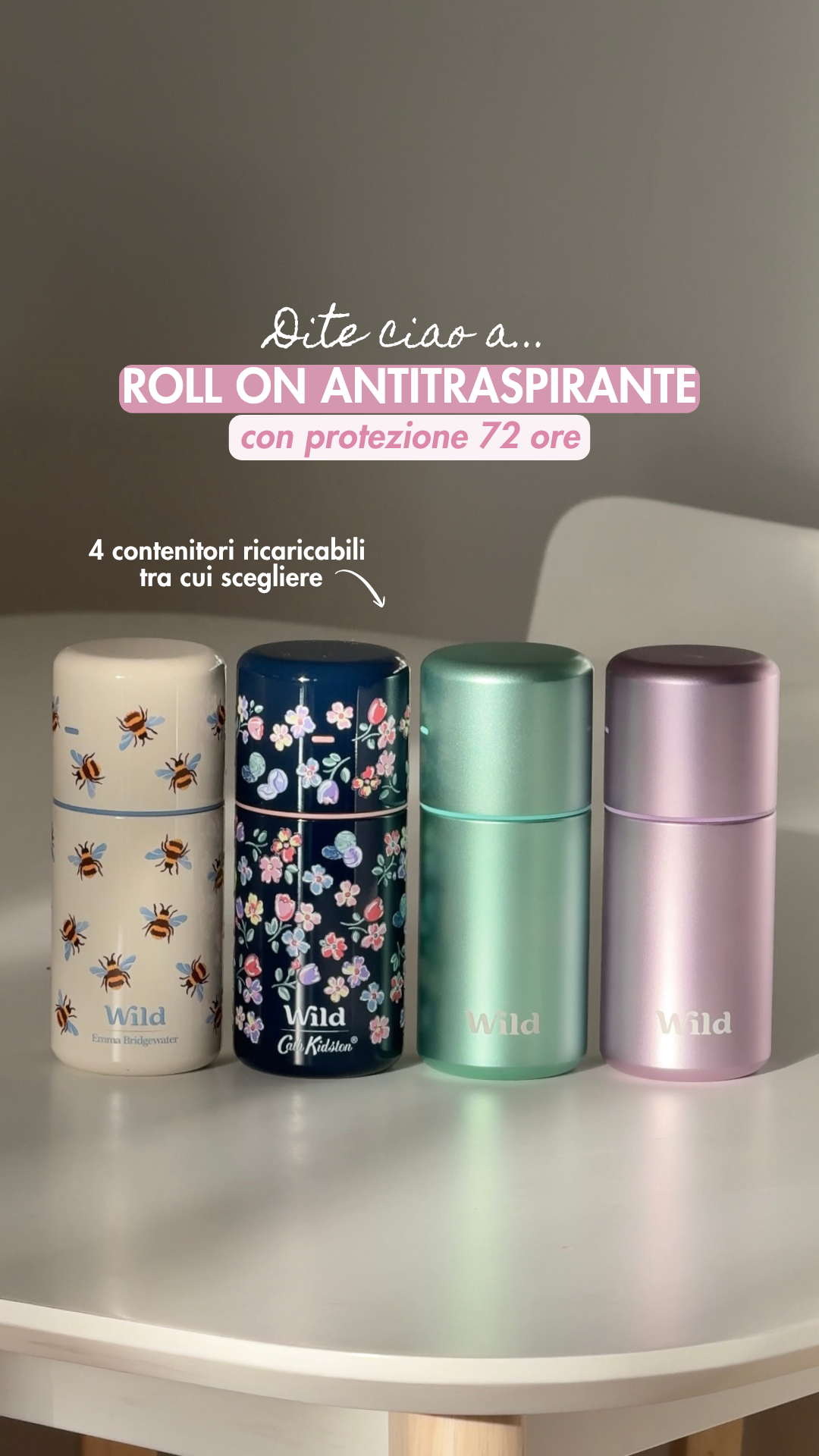 Wild Facebook ad: Passa all'antitraspirante ricaricabile Wild