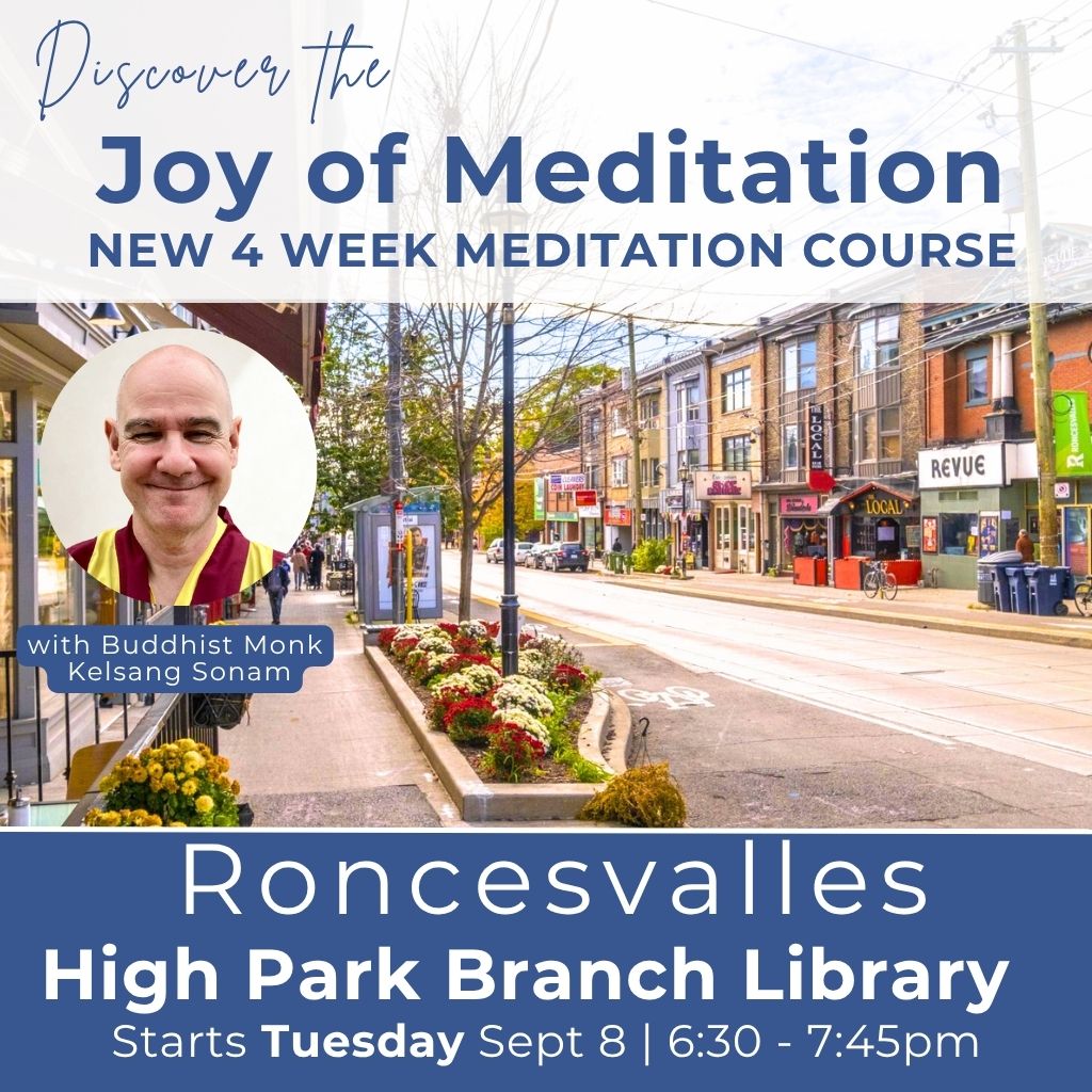 Kadampa Meditation Centre Canada Facebook ad: Discover The Joy of Meditation