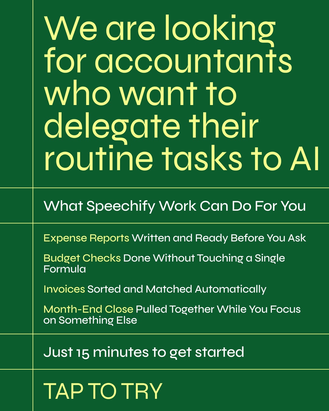 Speechify Work Facebook ad
