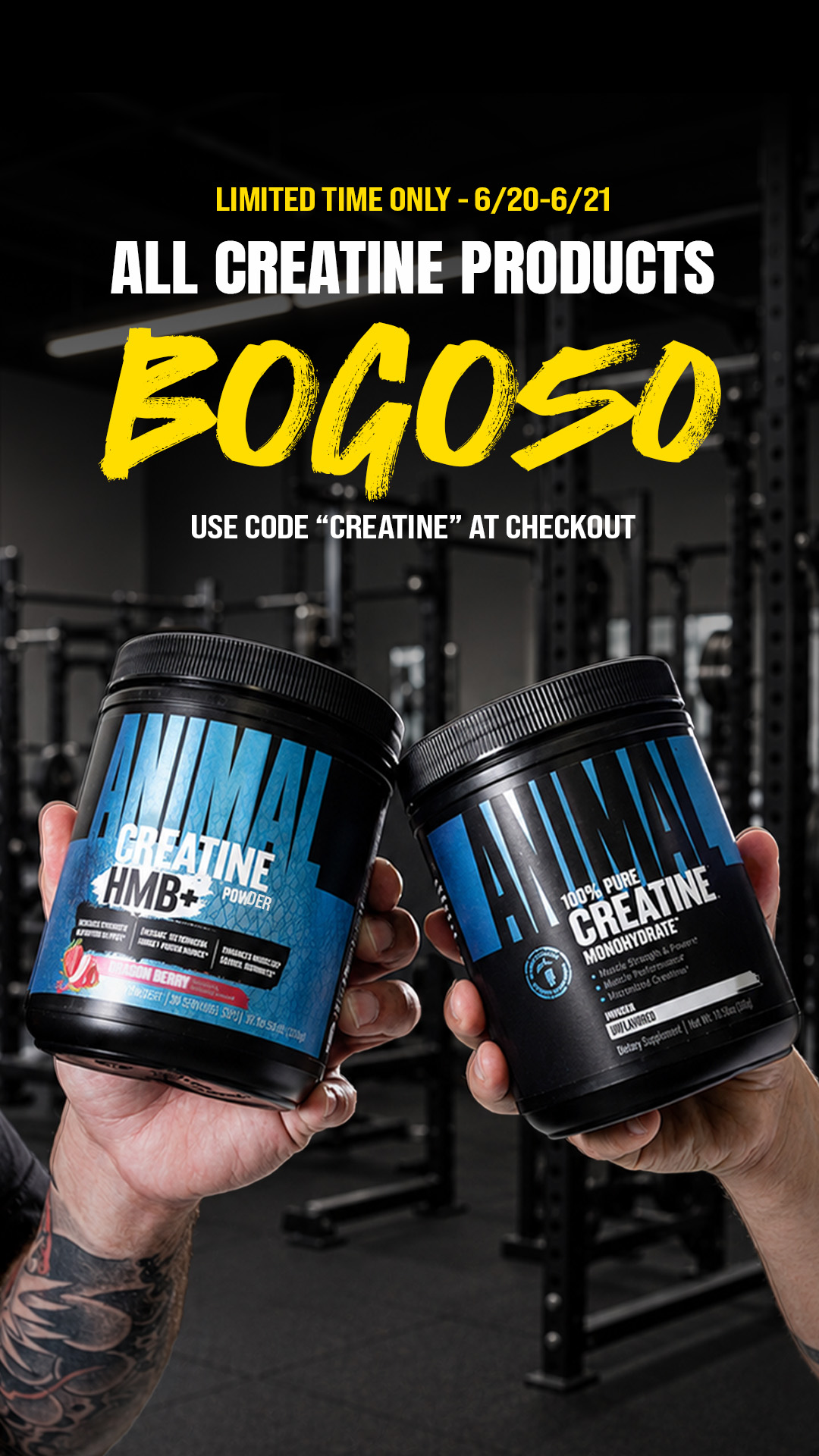 The Official Animal Pak page Facebook ad