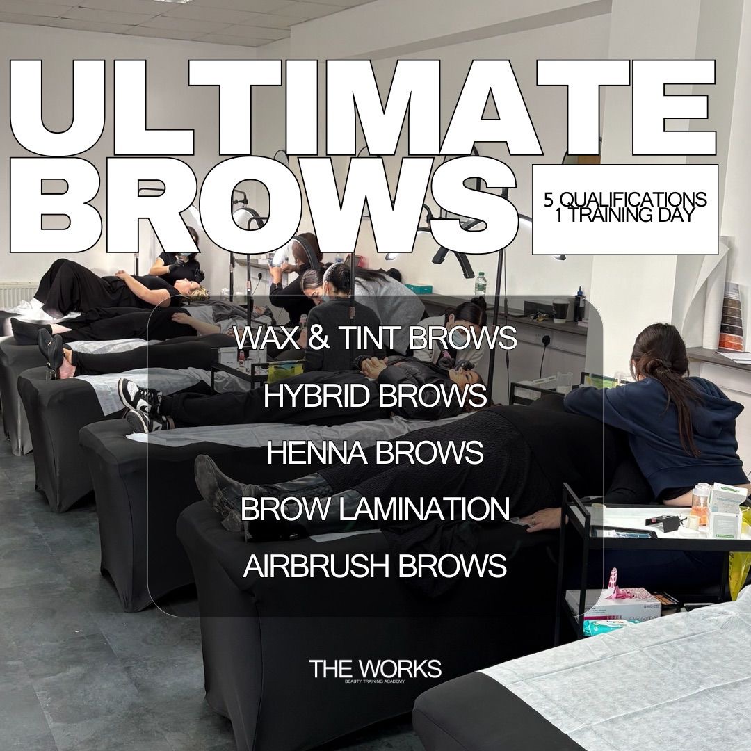 The Works Sheffield Facebook ad: 20% OFF Ultimate Brows Course