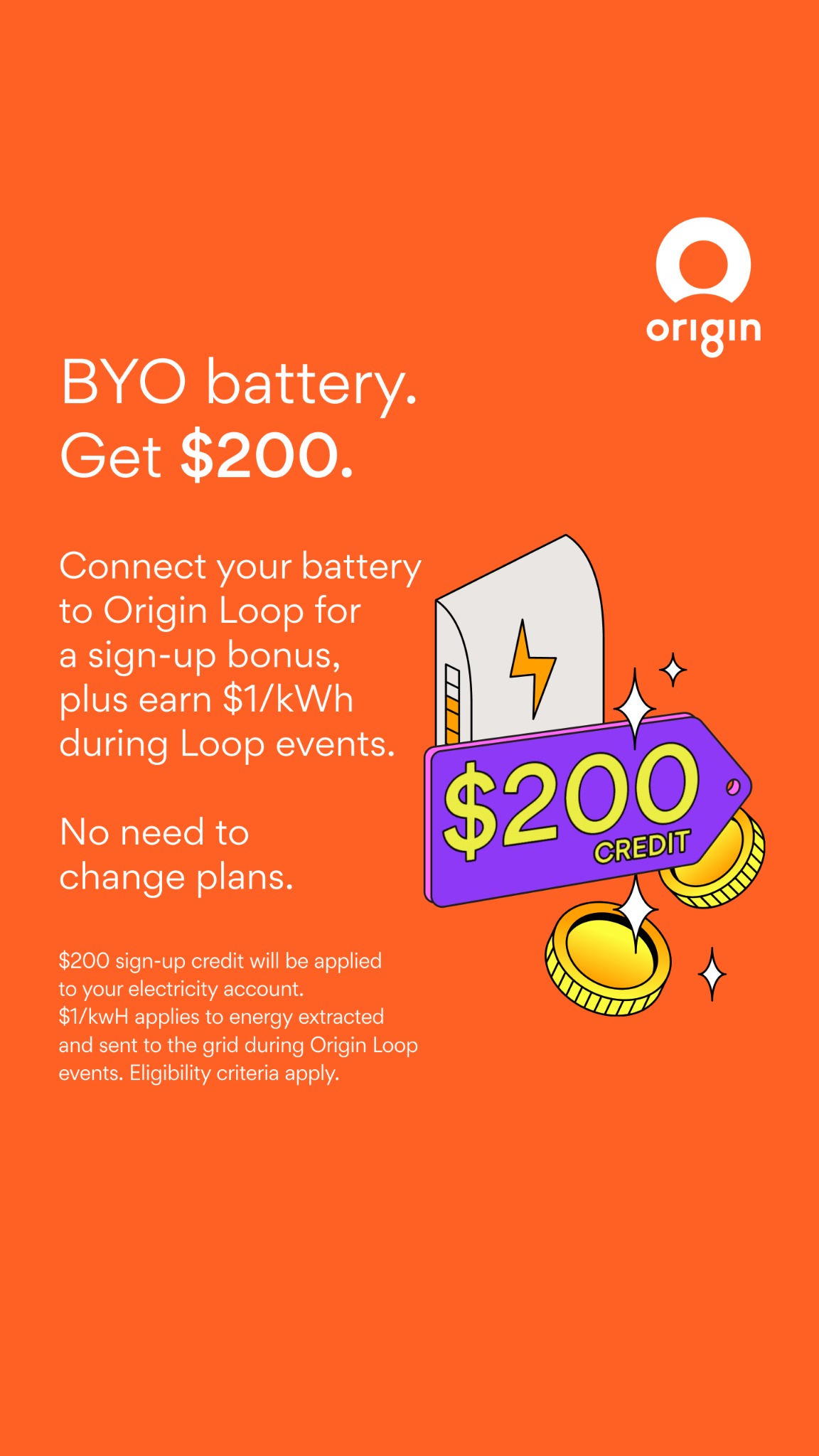 Origin Energy Facebook ad