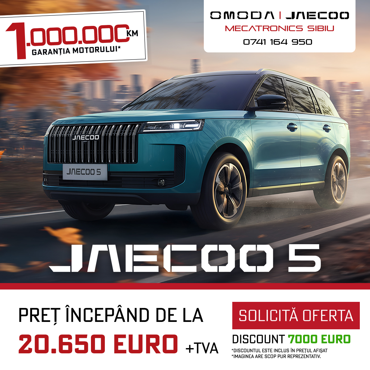 Omoda&Jaecoo - Mecatronics Sibiu Facebook ad: Descoperă gama JAECOO, acum disponibilă la Mecatronics…