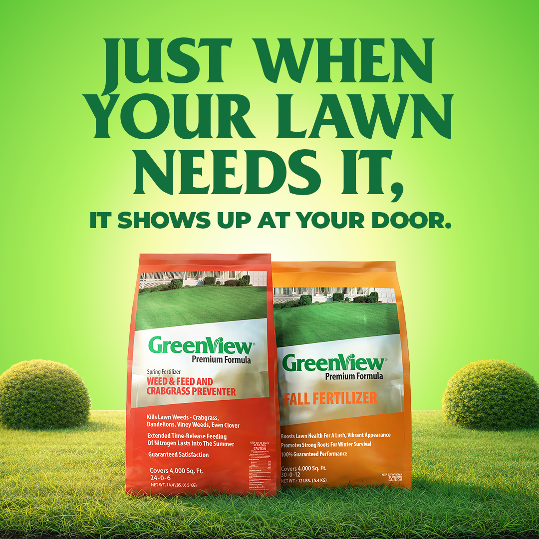 GreenView Lawn Products Facebook ad: We’ve thought of everything so you don’t have…