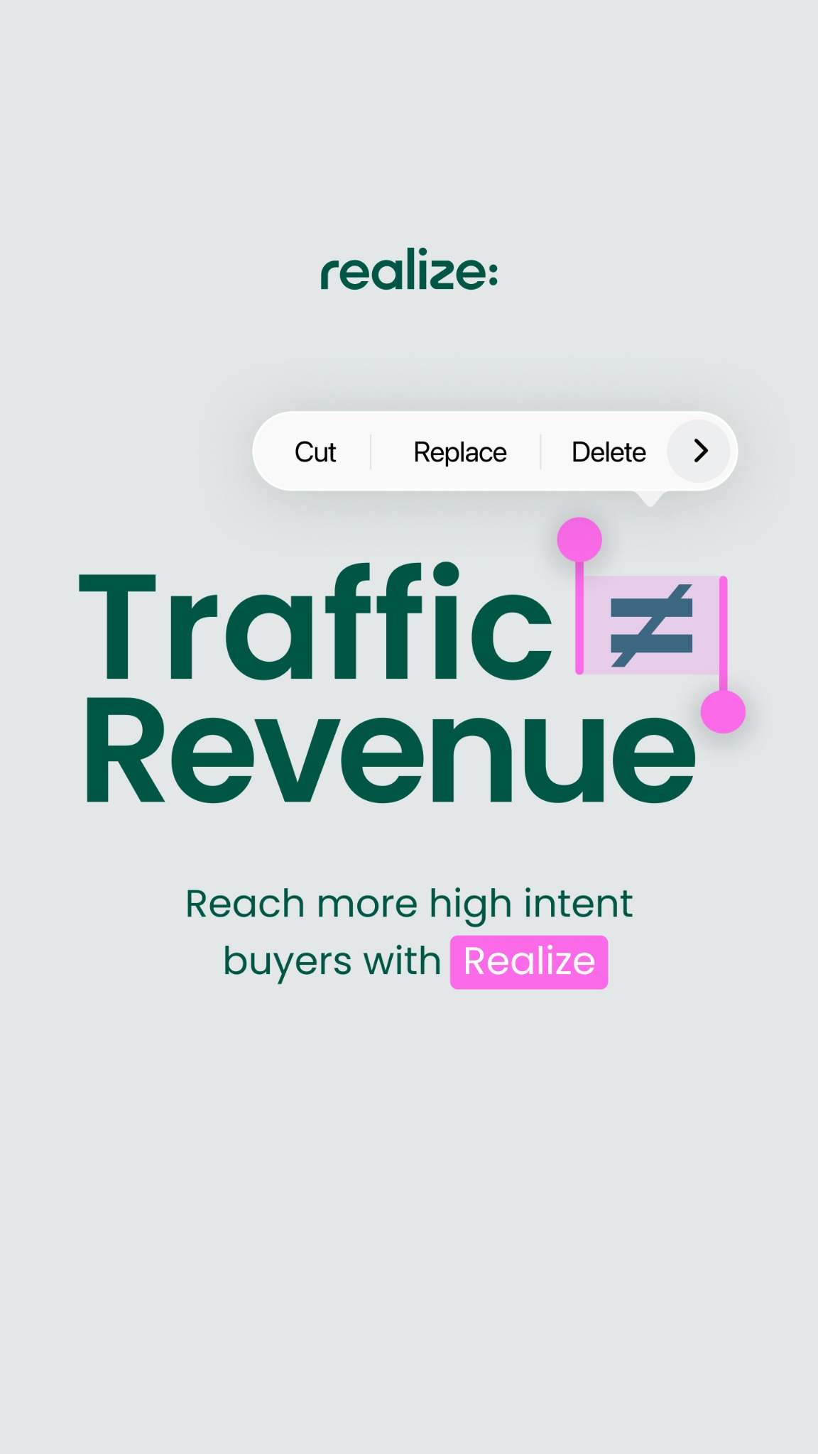 Realize For Advertisers Facebook ad