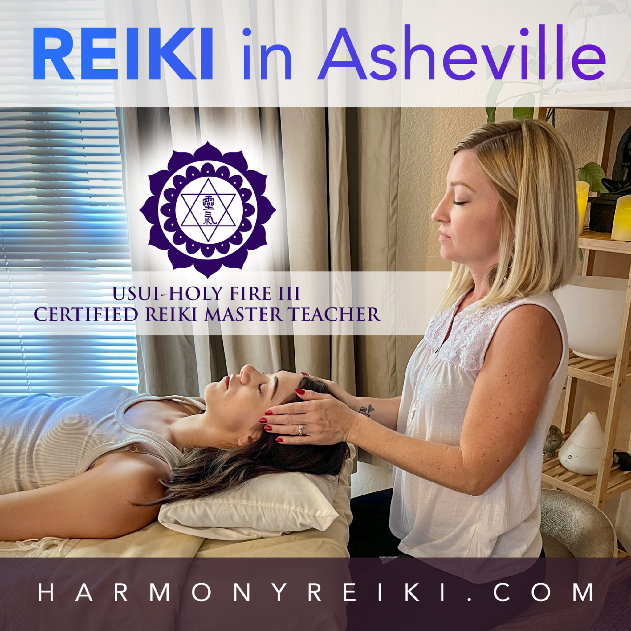 Harmony Reiki Facebook ad: Reiki In Asheville