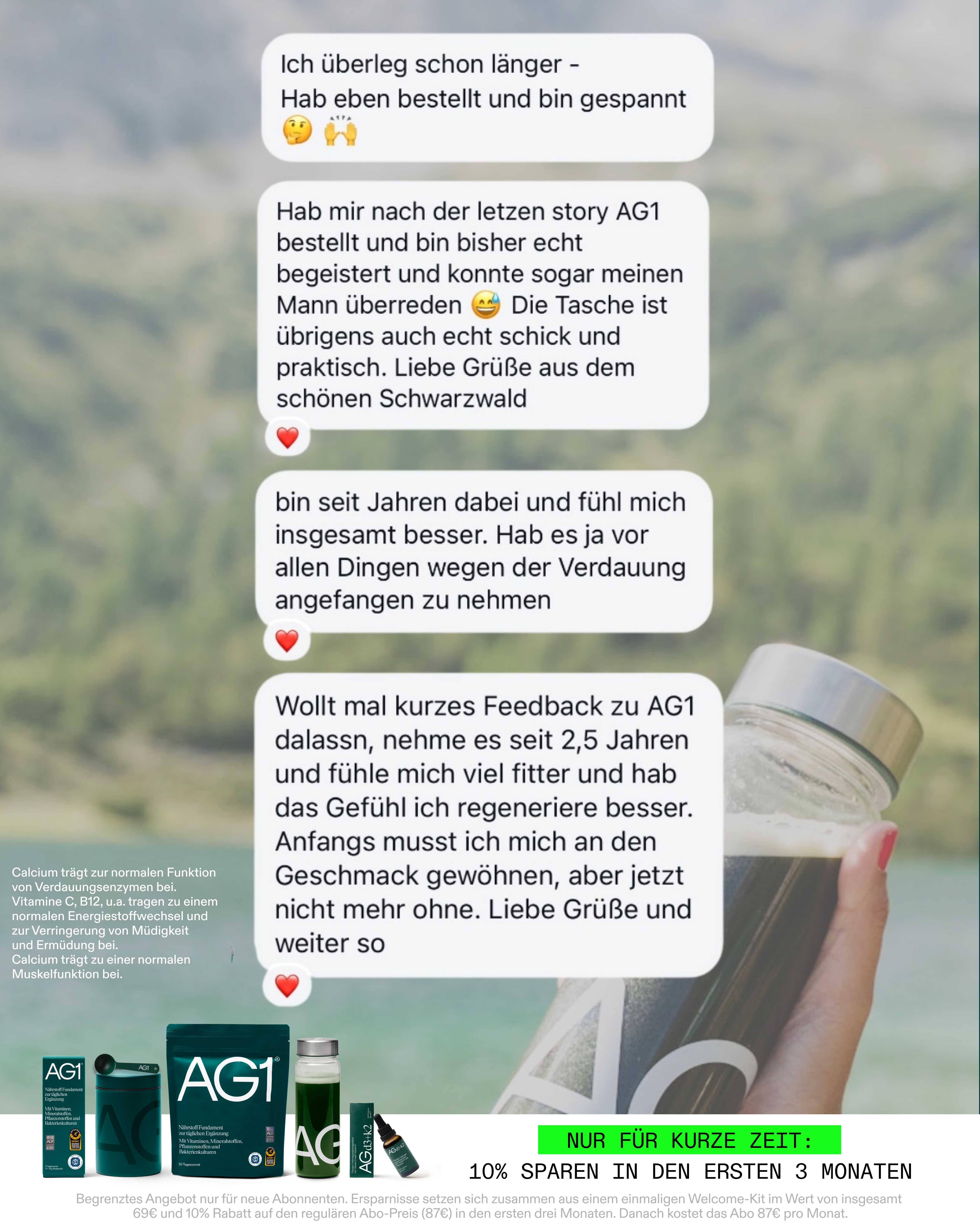 AG1 Deutschland Facebook ad