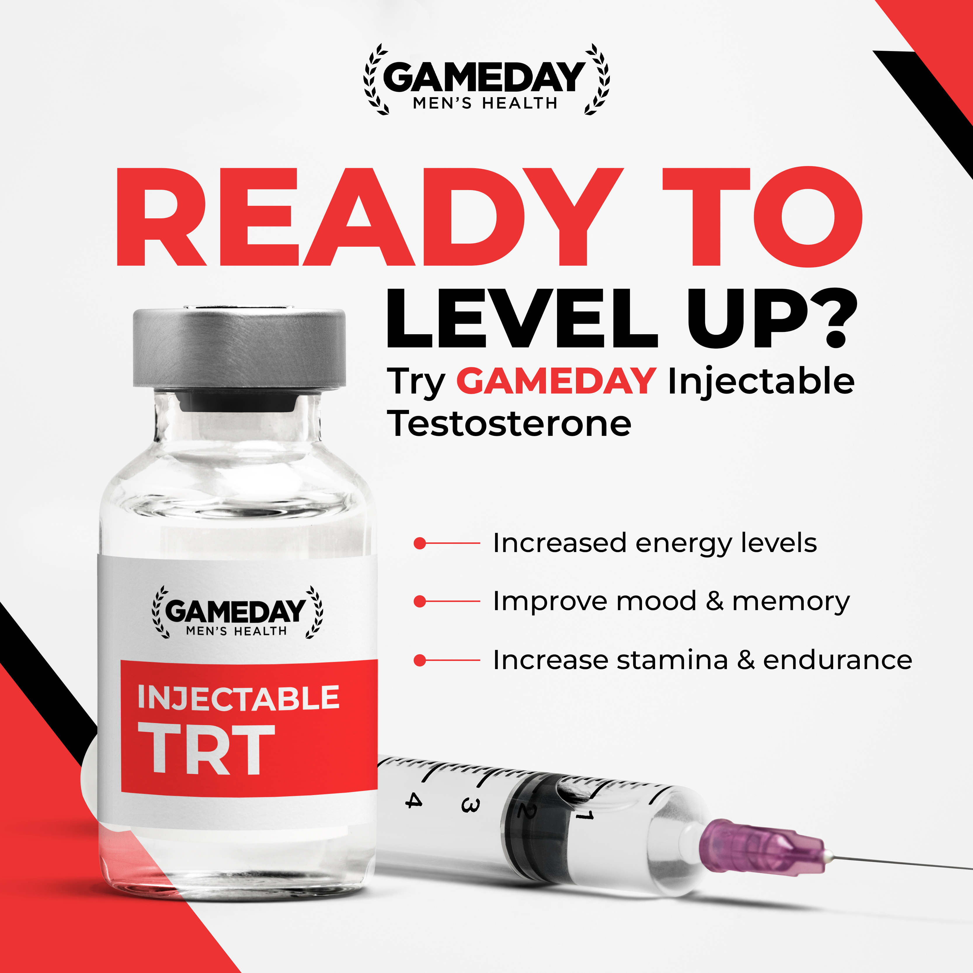 Gameday Men's Health Facebook ad: Get Your Groove Back!