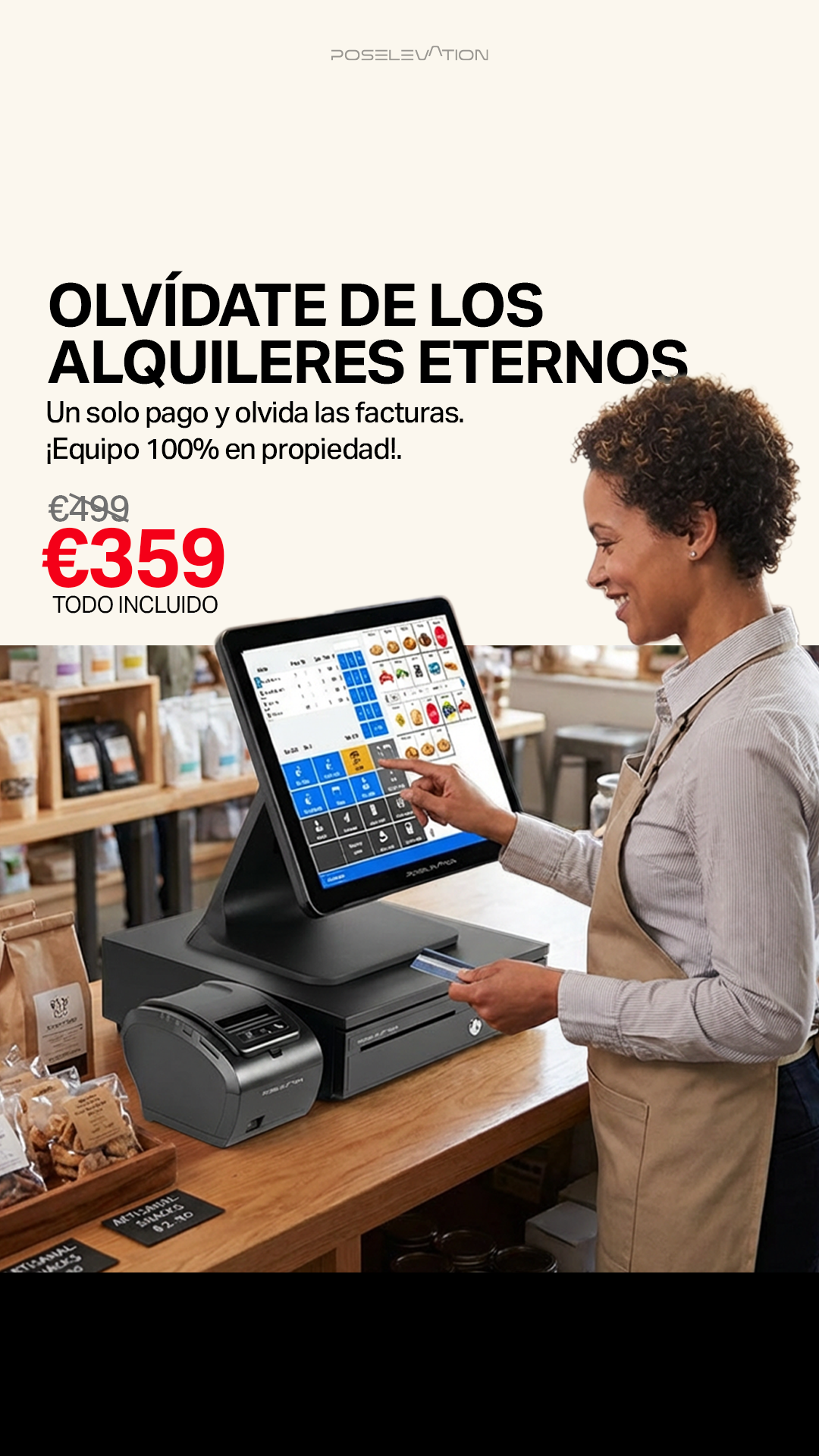 Poselevation Facebook ad: ¡Vende más, espera menos!