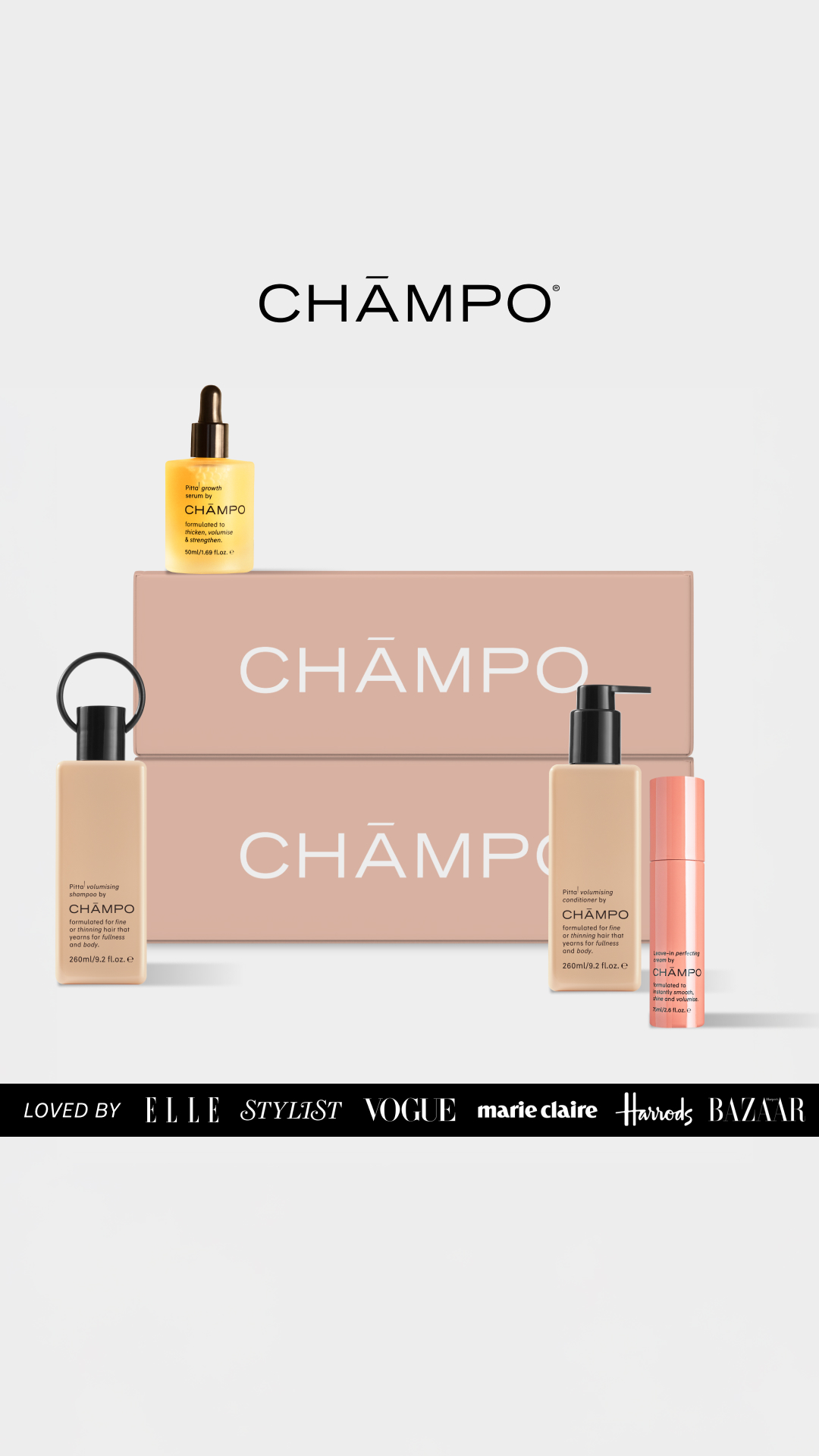 Chāmpo Haircare Facebook ad