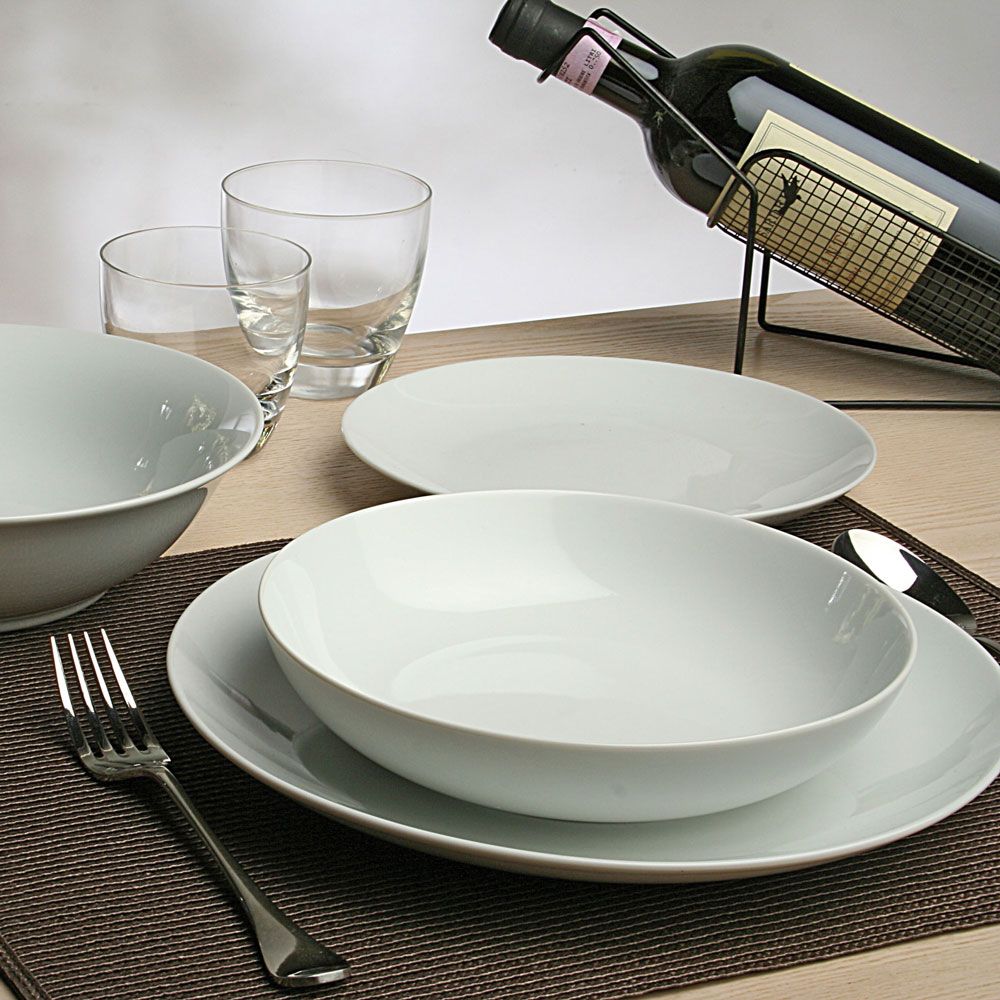 Inpos Facebook ad: Krožnik garnitura Metropolis Bianco 18/1, porcelan