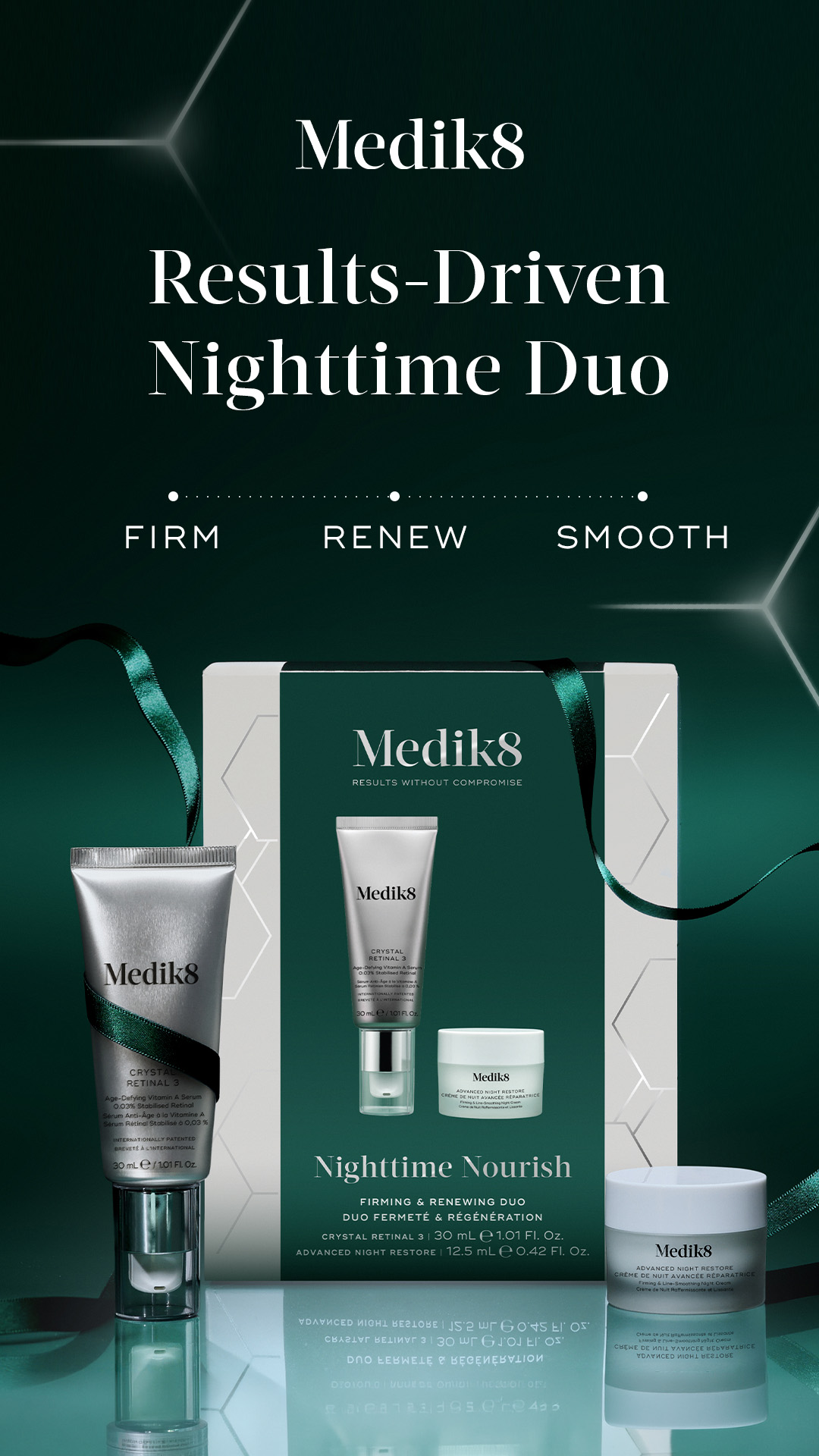 Medik8 Facebook ad: Clinically Proven. Expertly Combined.