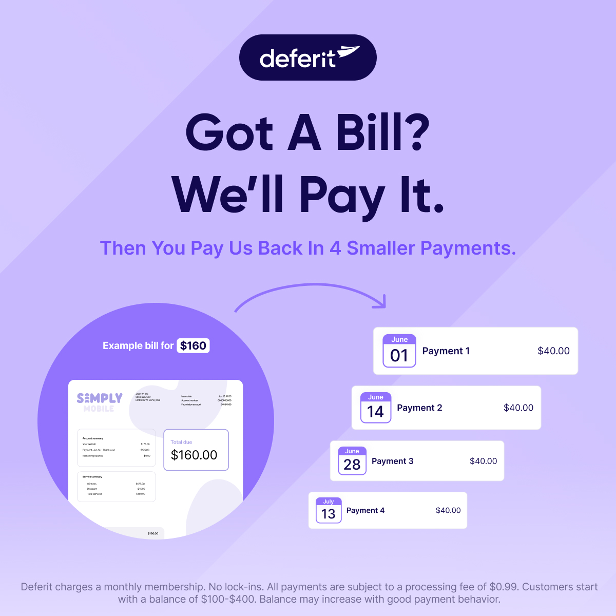 Deferit USA Facebook ad