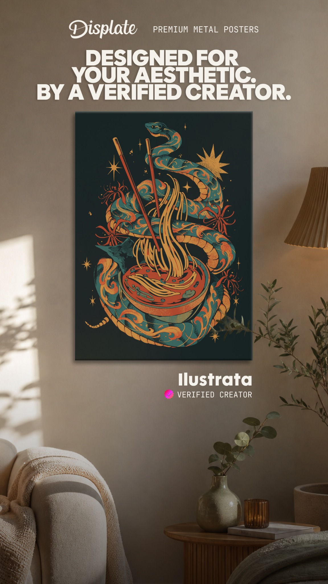 Displate Facebook ad