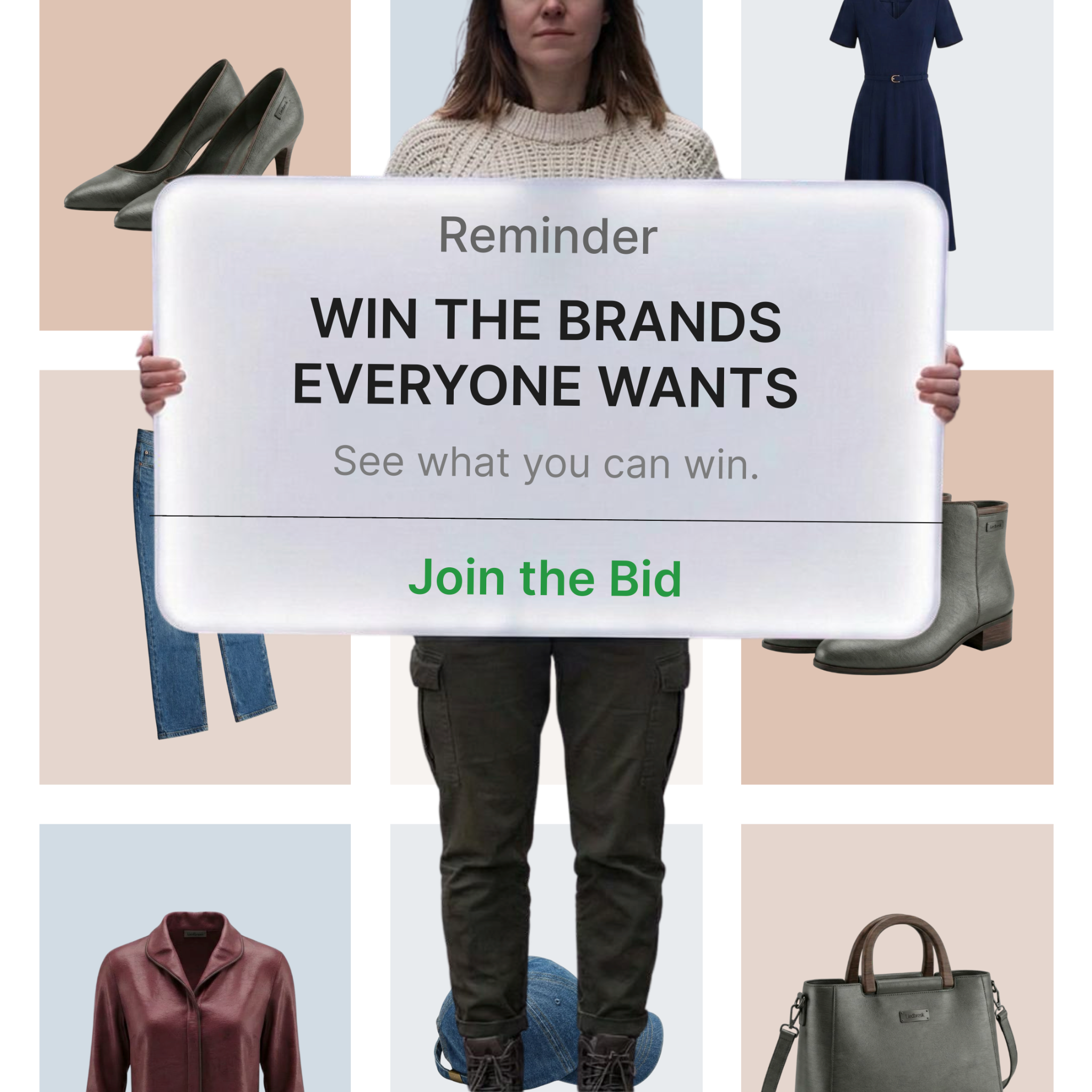 Justbid.com Facebook ad