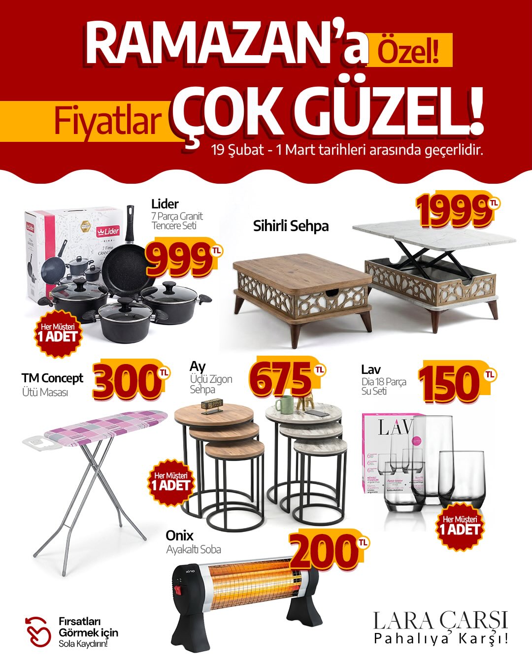 Lara Çarşı Facebook ad