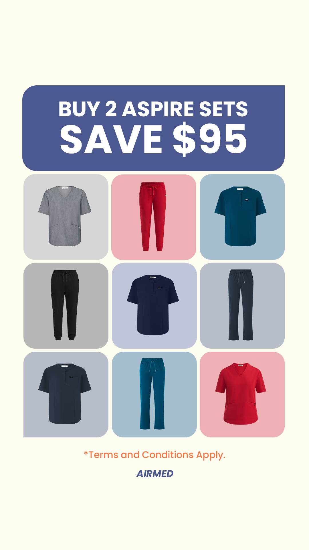Airmed Scrubs Facebook ad