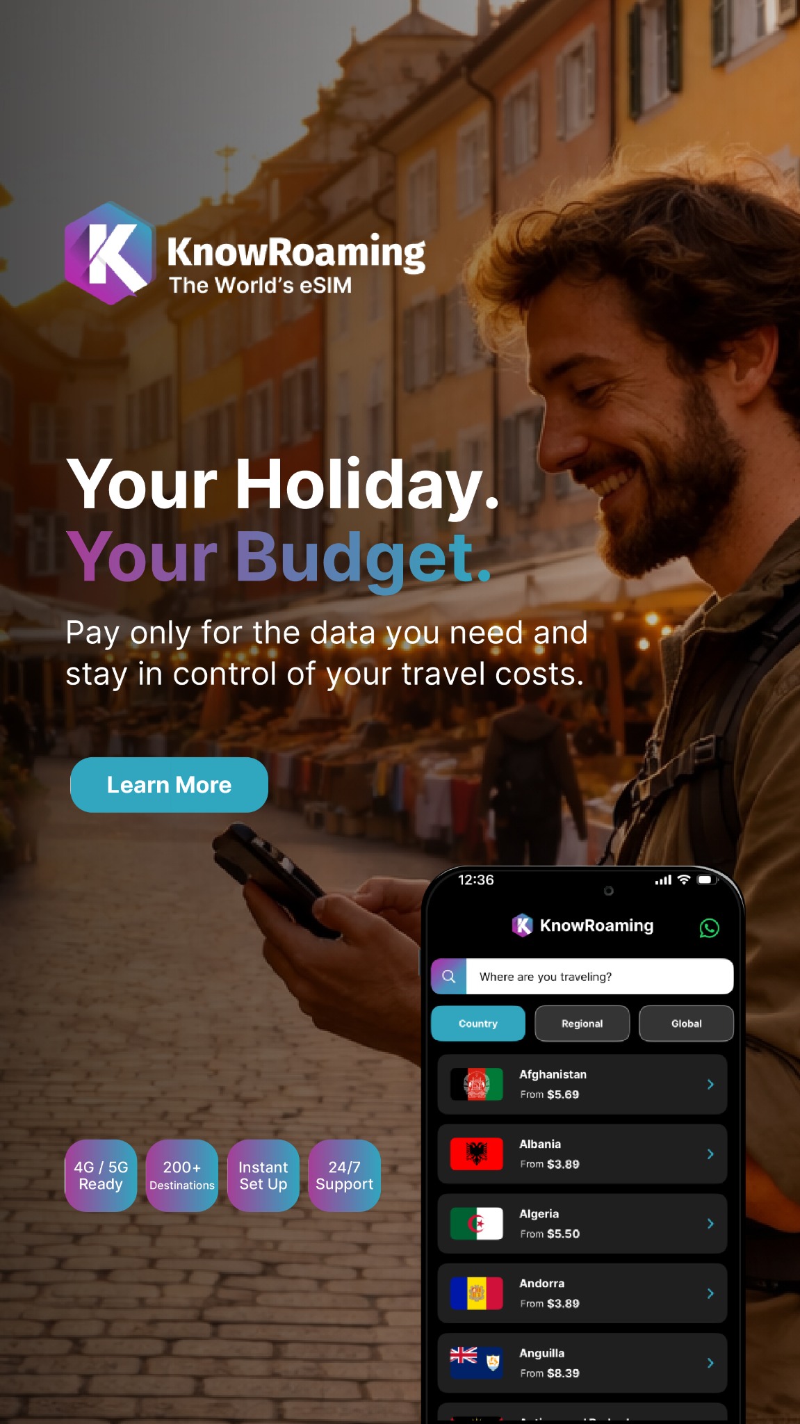 KnowRoaming Facebook ad