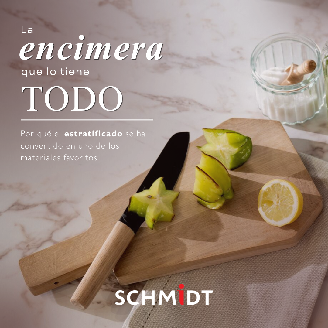 Schmidt Facebook ad: Todas las ventajas de nuestras encimeras estratificadas