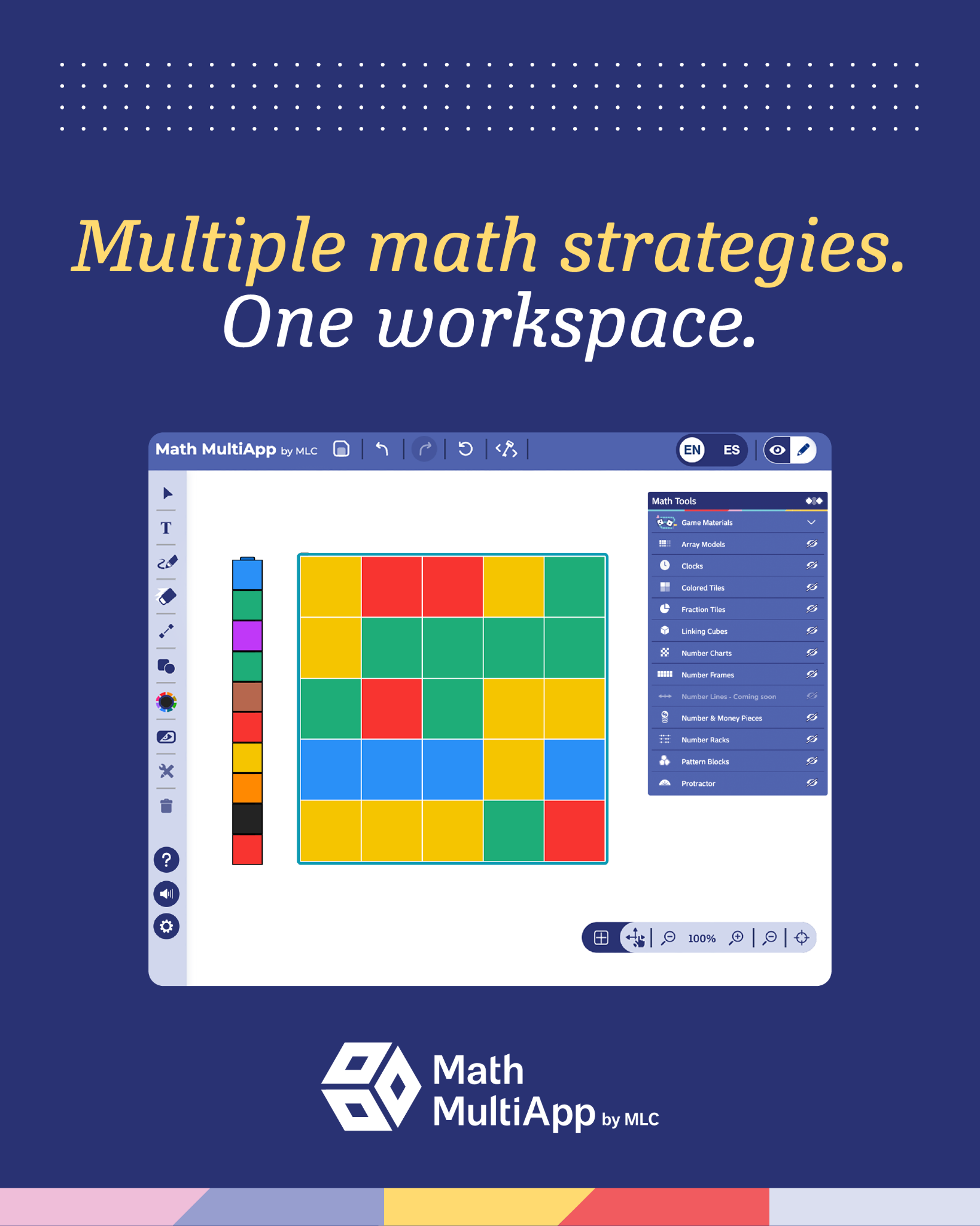 The Math Learning Center Facebook ad: Let students explore.