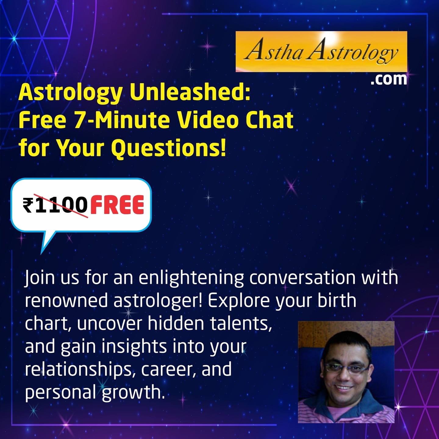 Asthaastrology.com Facebook ad: Astrology Unleashed