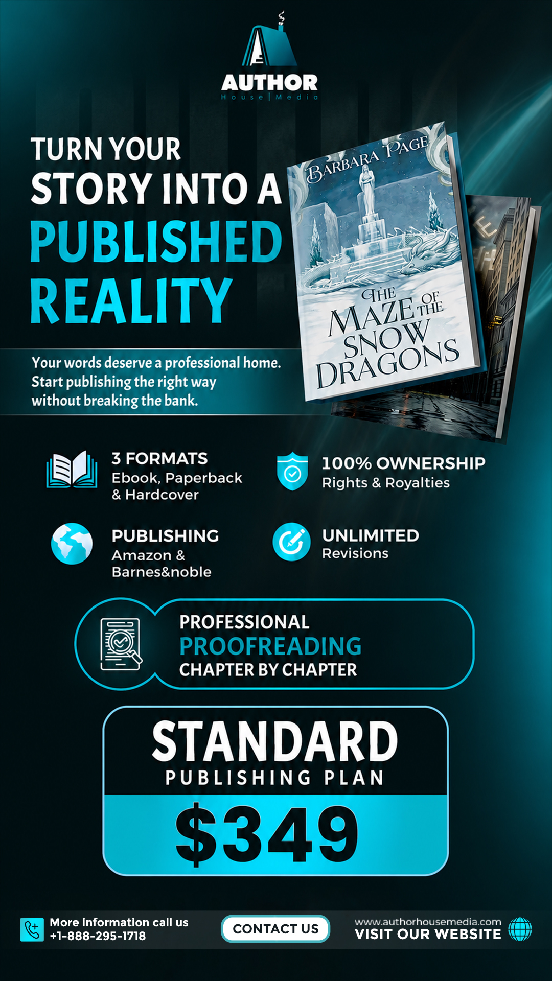 Author House Media Facebook ad from May 6, 2026