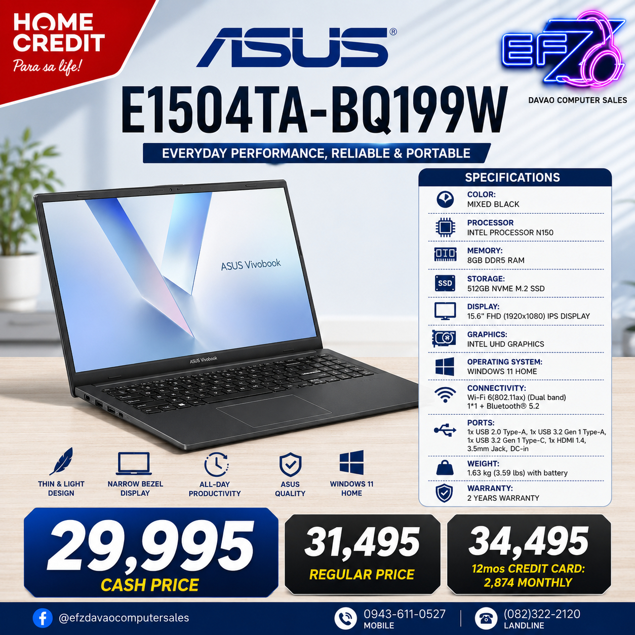 Efz Davao Computer Sales Enterprises Facebook ad