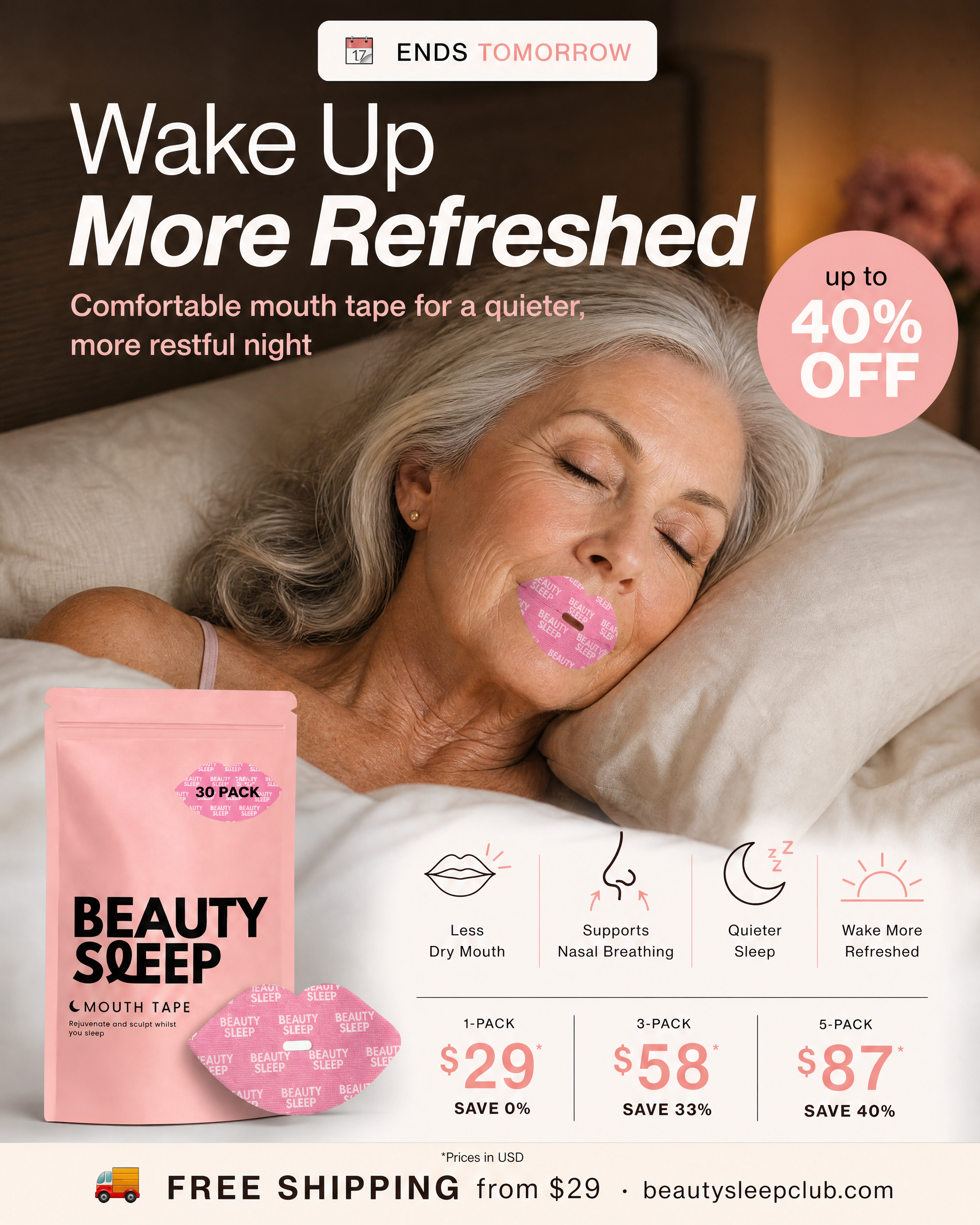 Beauty Sleep Facebook ad