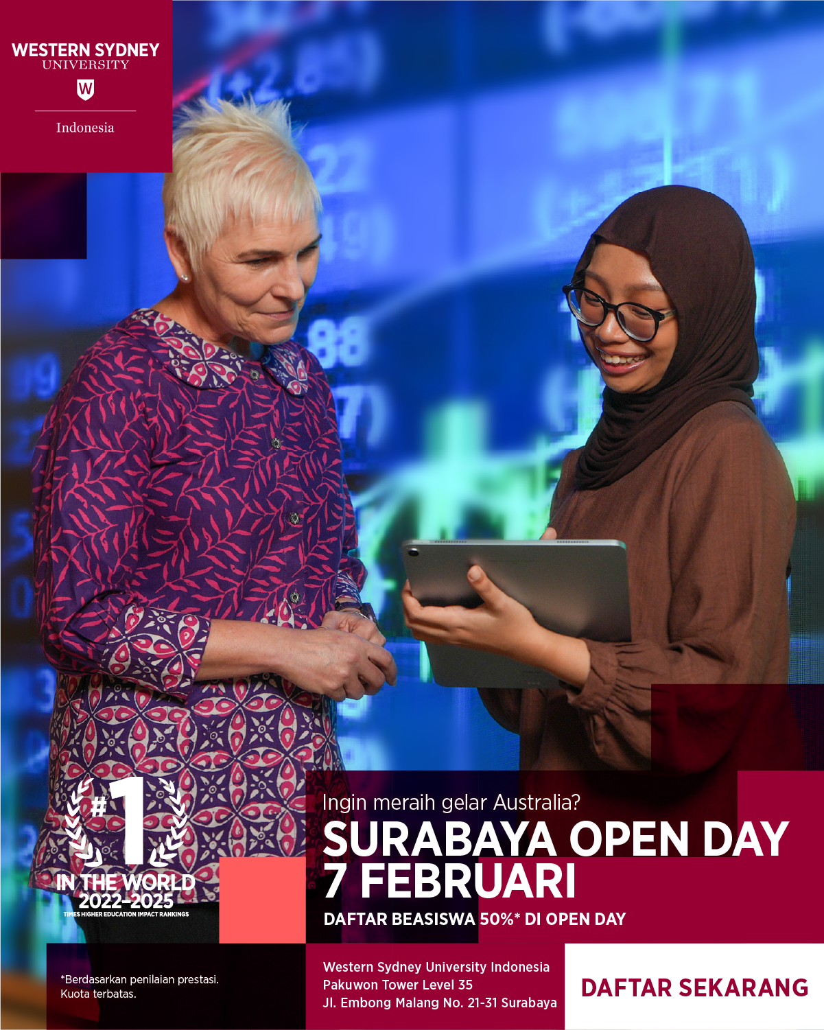 Western Sydney University Indonesia Facebook ad: Kesempatan terakhir daftar sebelum Mei 2026