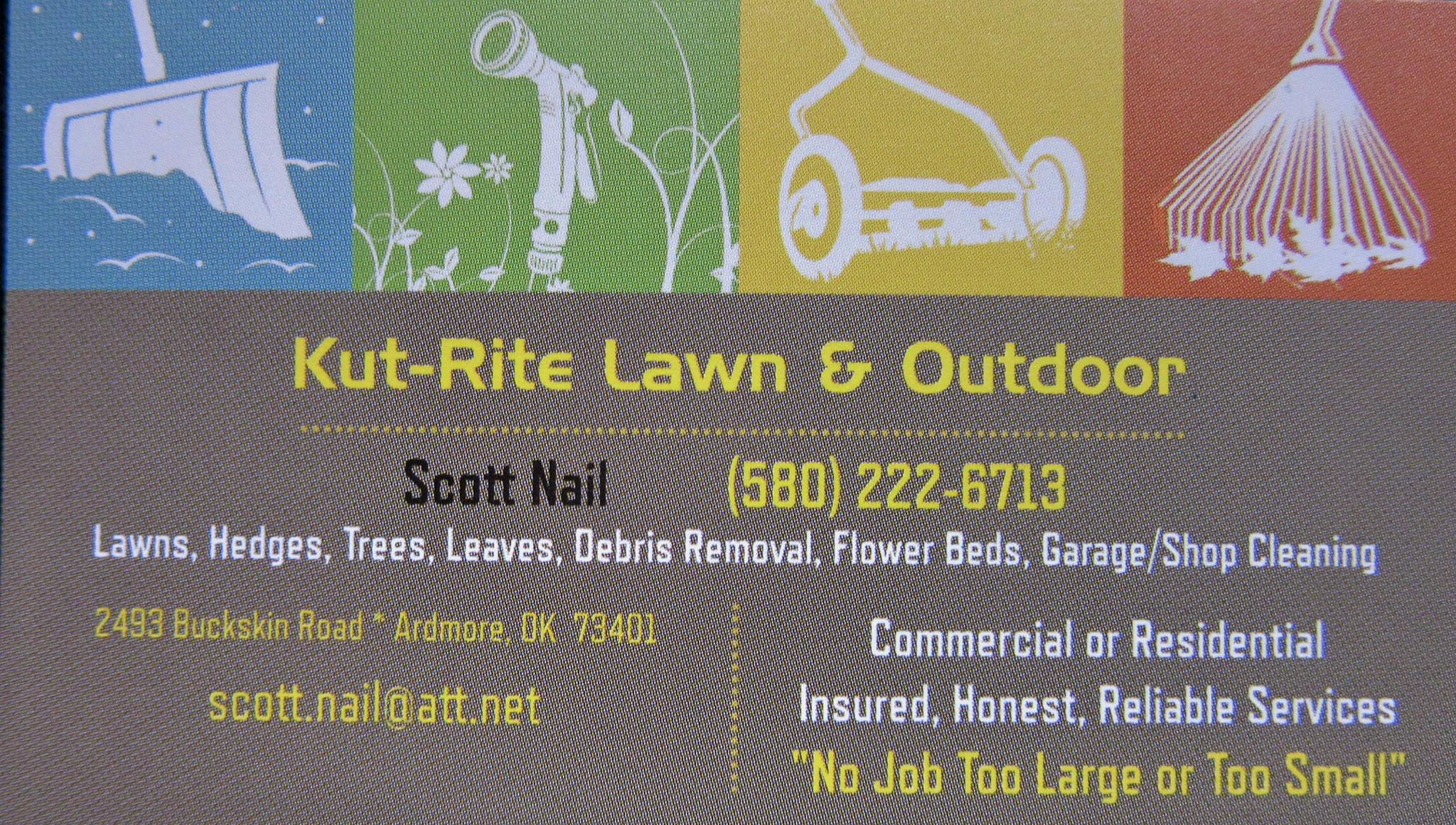 Kut-Rite Lawn & Outdoor Facebook ad: Lawn and Outdoor Services Business Offering Full Service…
