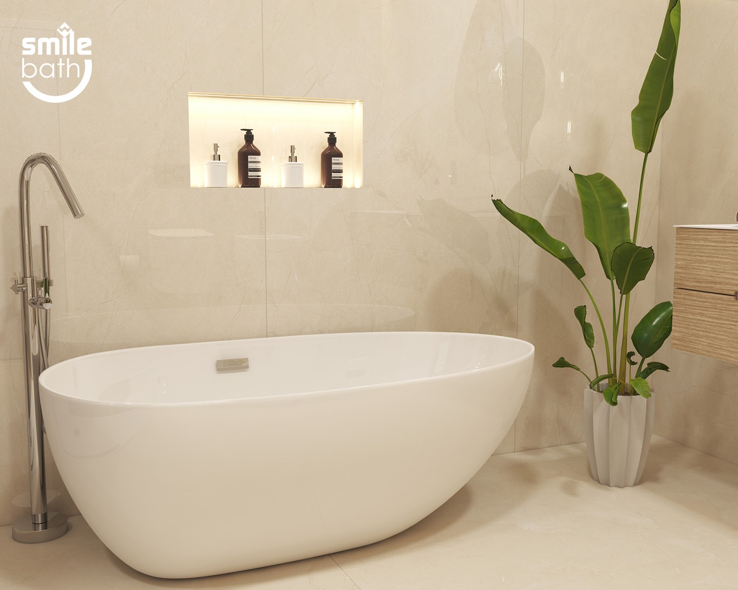 Smile Bath Facebook ad: Os arquitectos sabem que cada detalhe conta, até…