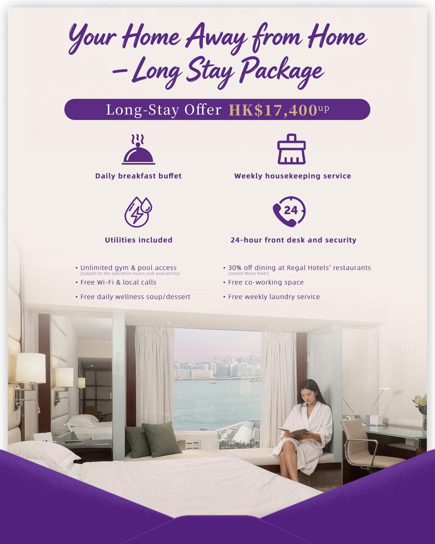 Regal Hotels 富豪酒店 Facebook ad: Long Staying Package