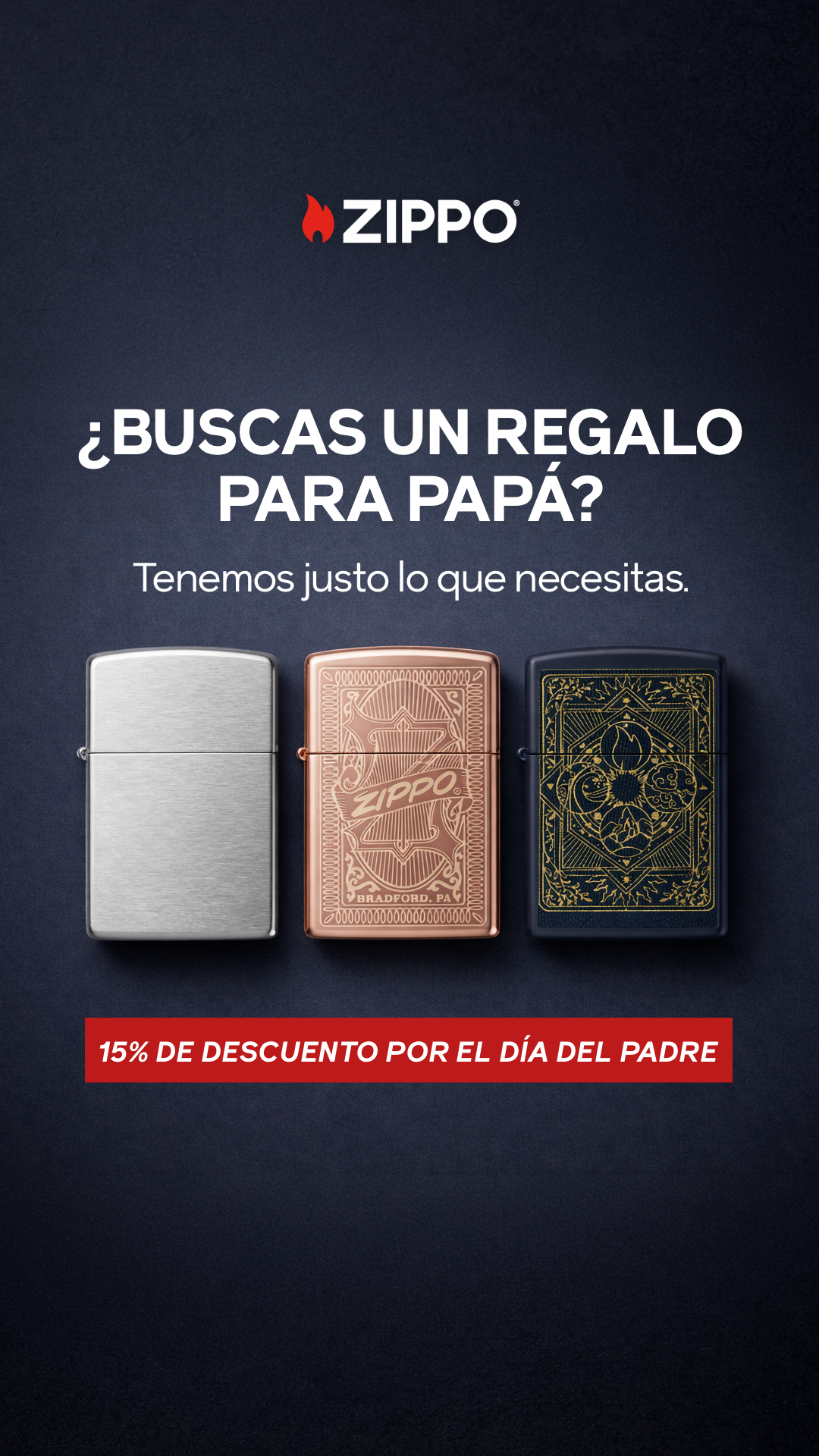 Zippo Europe Facebook ad