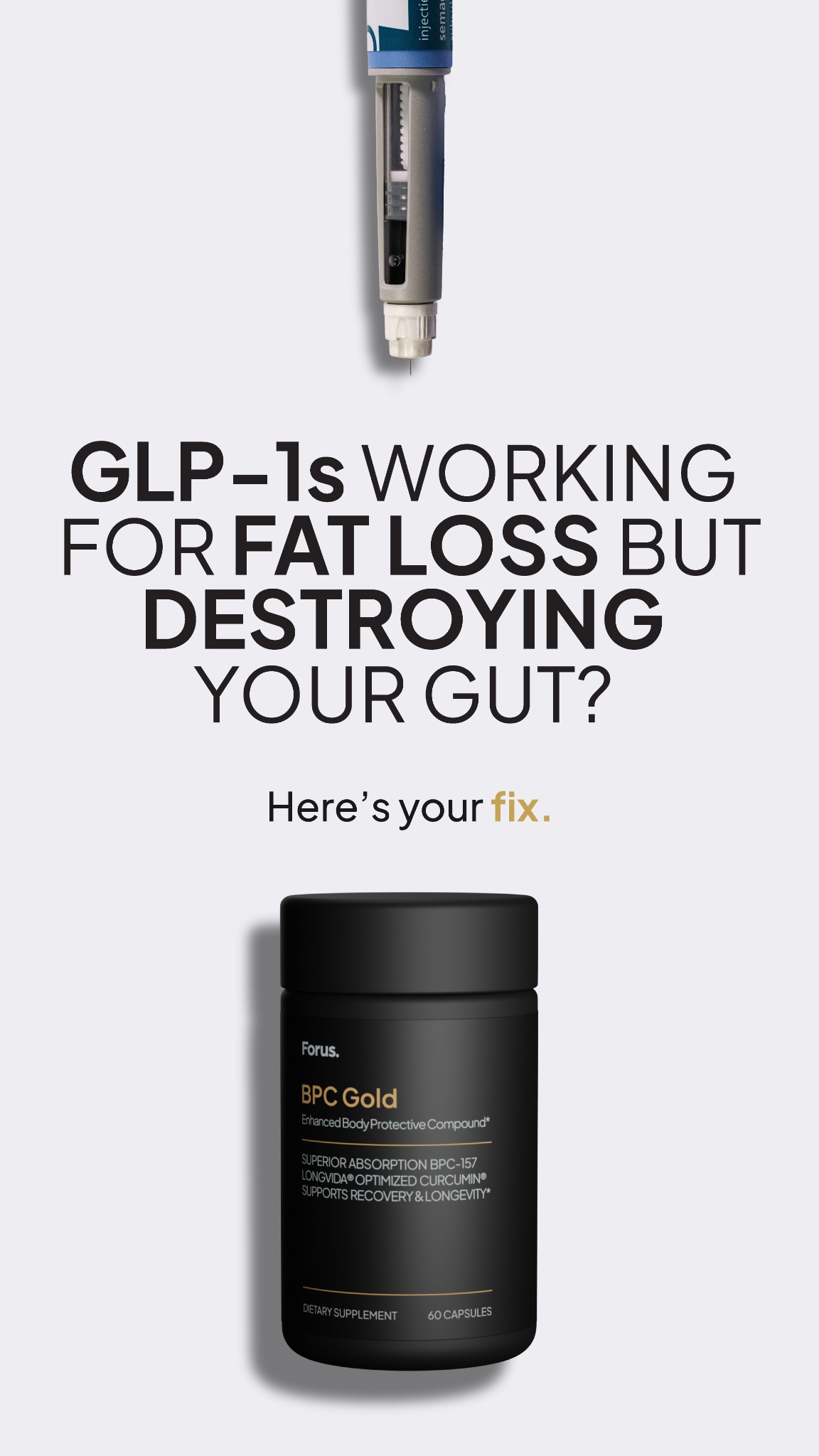 Forus Supplements Facebook ad from Apr 1, 2026