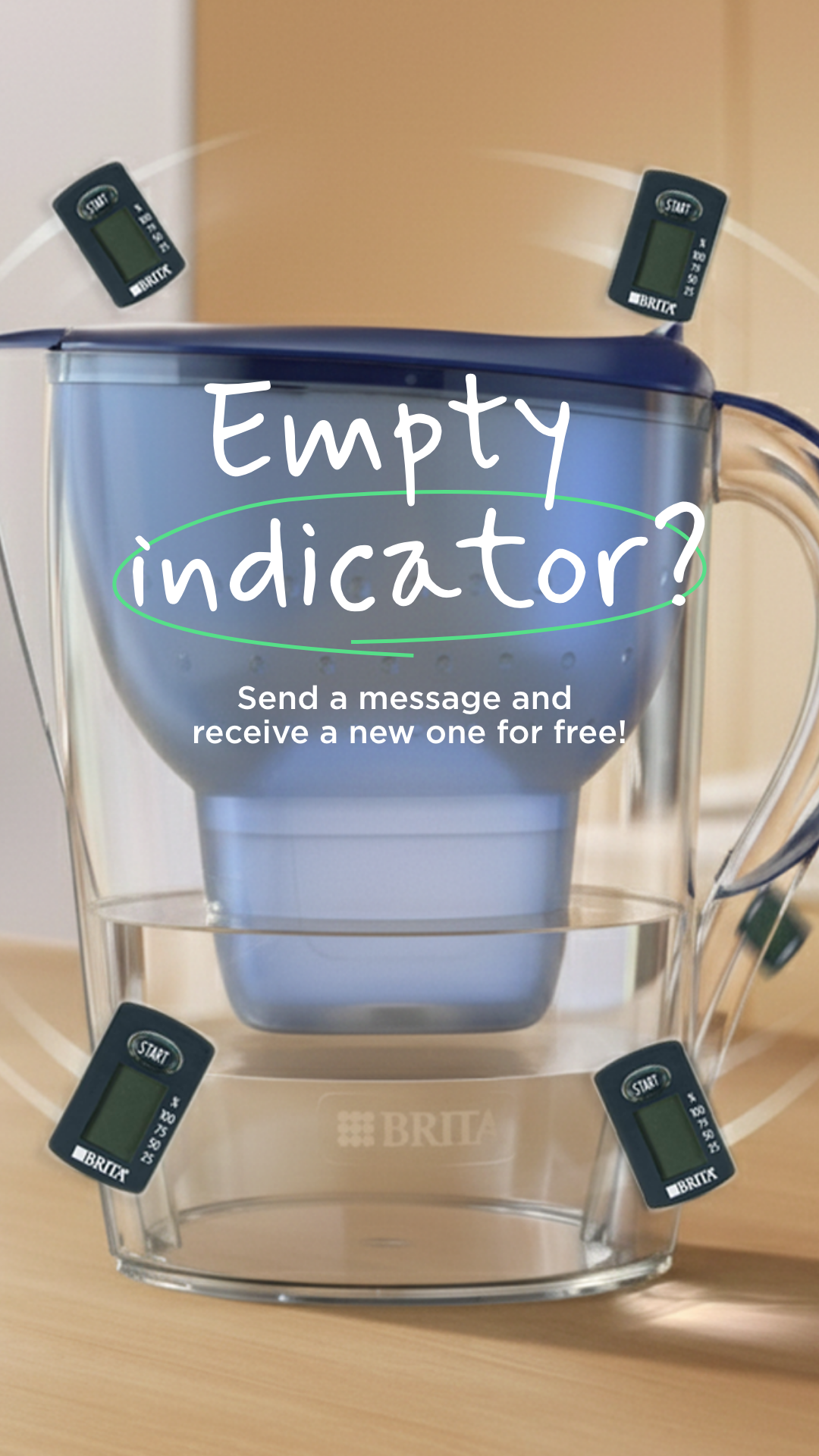 BRITA Be Facebook ad: De indicator van je waterfilterkan laat automatisch weten…